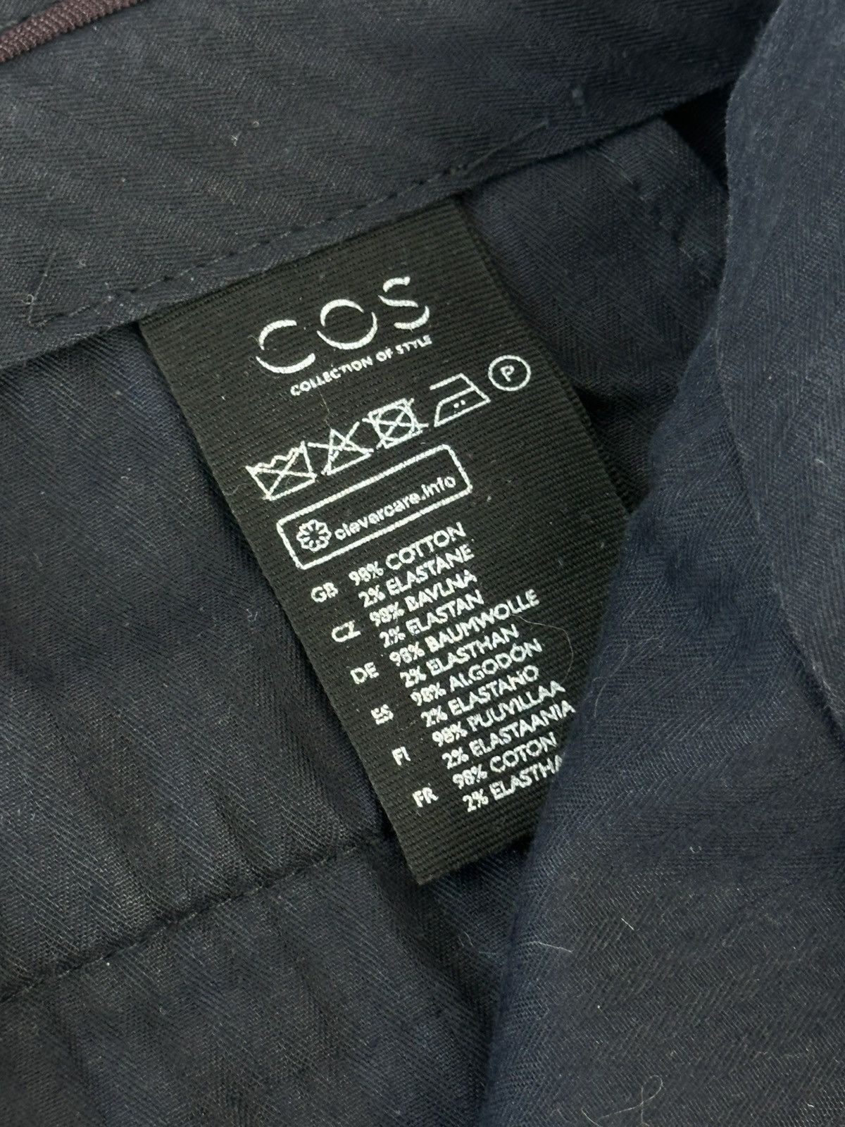 Cos Cos Navy Zip Pocket Joggers Pants Size US 34 / EU 50 - 10 Thumbnail