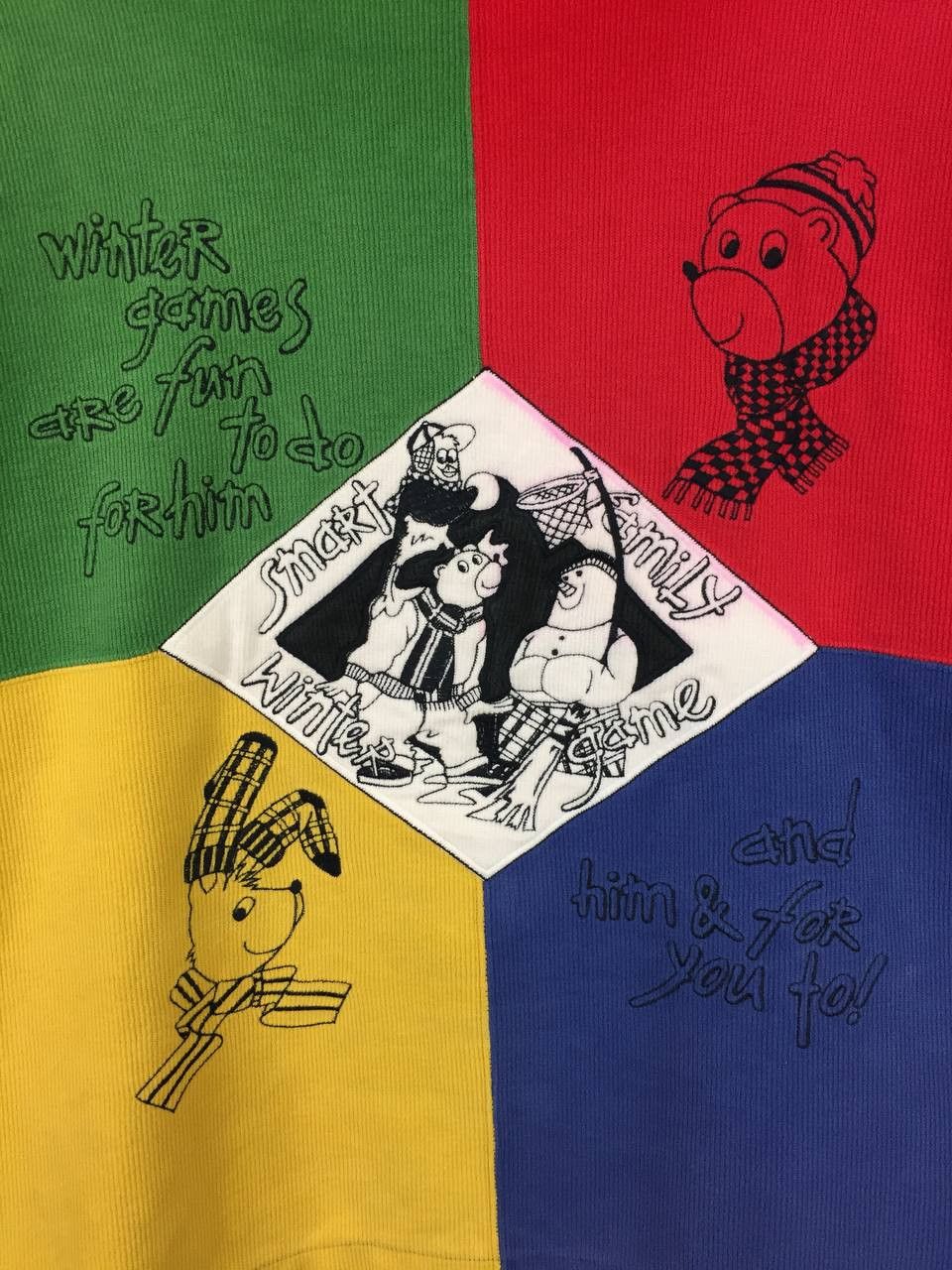 Jean Charles De Castelbajac Vtg Jean Charles De Castelbajac Color Block Pullover Hoodie Size US M / EU 48-50 / 2 - 13 Thumbnail