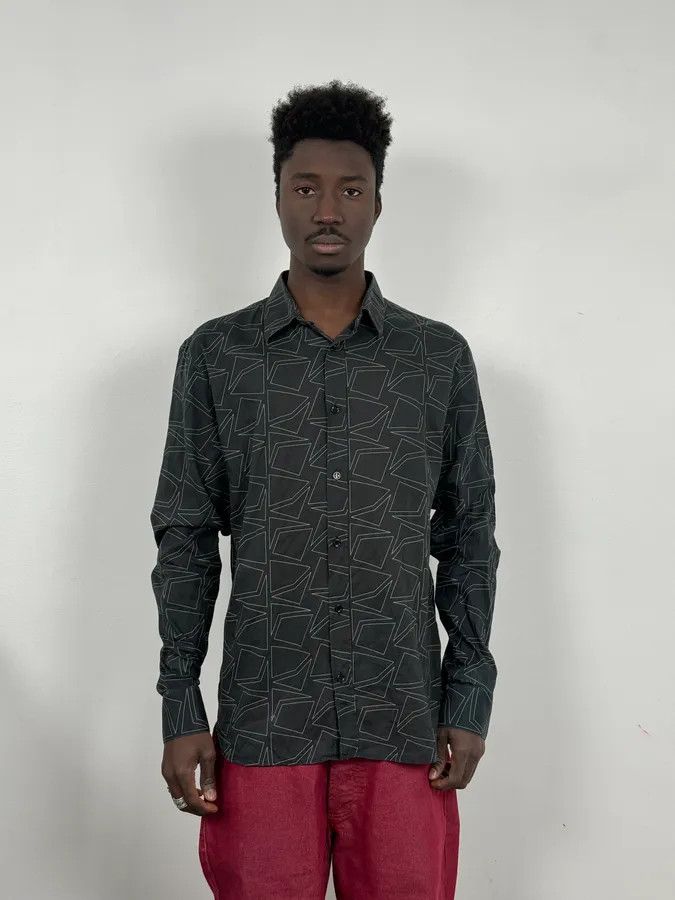 Dior SS2007 Dior Black Stars Shirt Size US M / EU 48-50 / 2 - 2 Thumbnail