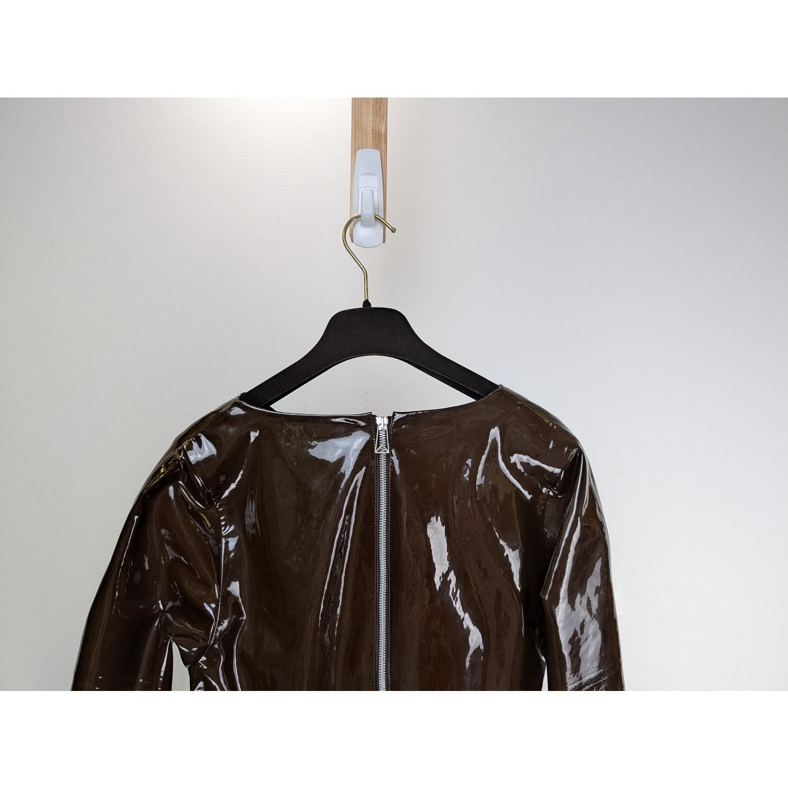 Bottega Veneta o1rshd1 Patent Stretch Leather Dress in Fondant Size XS / US 0-2 / IT 36-38 - 7 Thumbnail