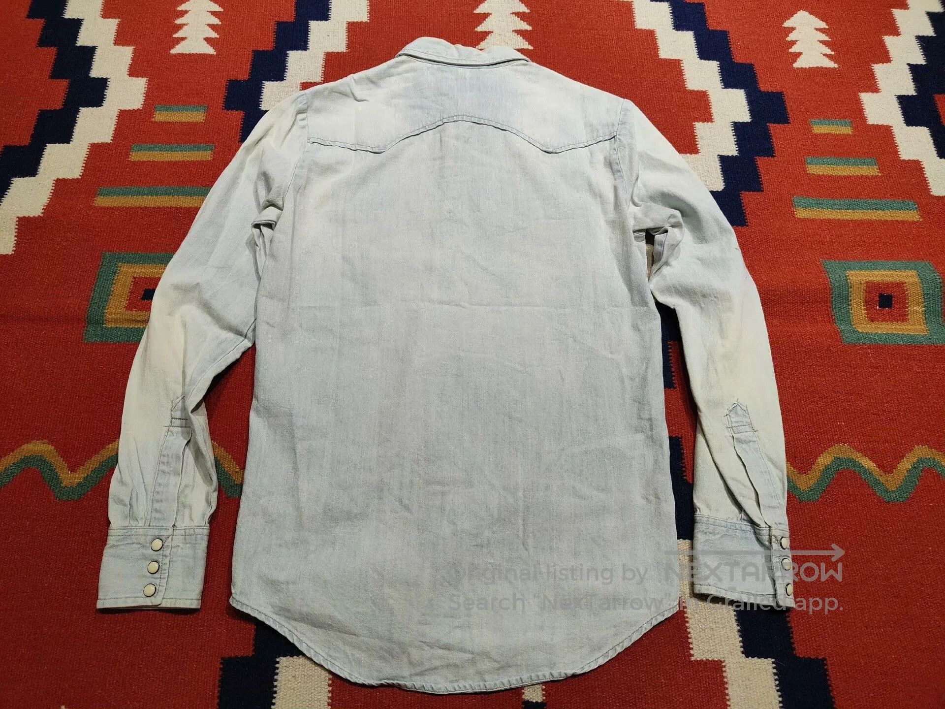 RRL Ralph Lauren Ralph Lauren Cowboy Denim Shirt. Size US XS / EU 42 / 0 - 2 Thumbnail
