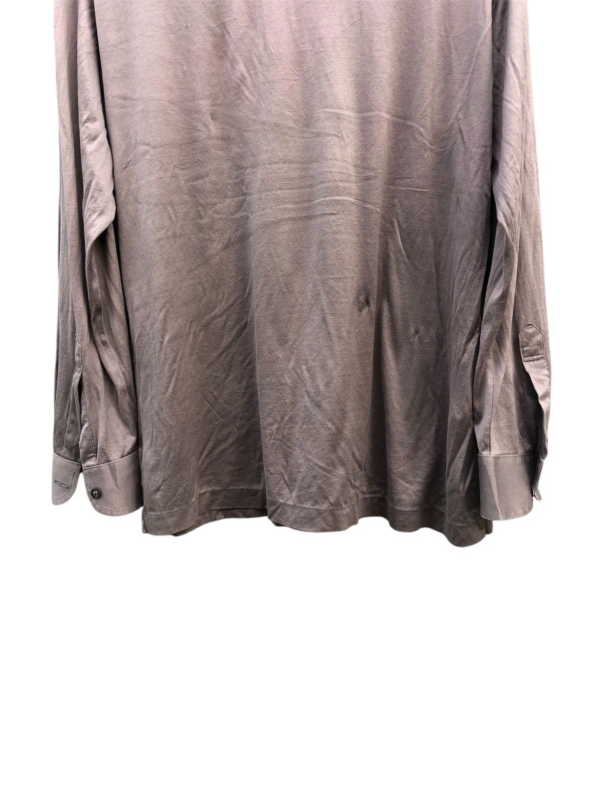 Vintage Yves Saint Laurent Half Button Up Long Sleeve Tee Size US M / EU 48-50 / 2 - 7 Thumbnail