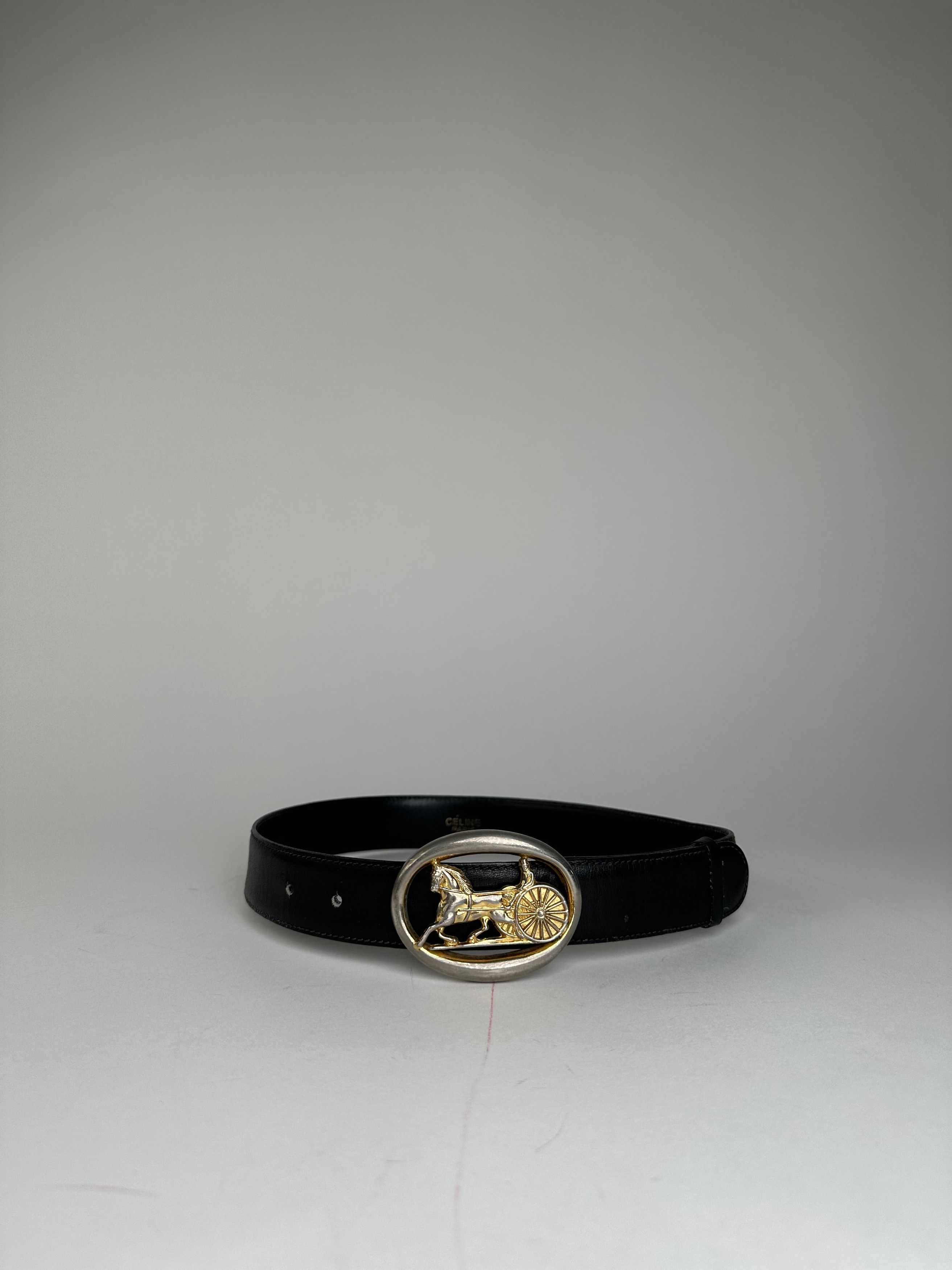 Celine Vintage Paris Leather Belt Size ONE SIZE - 1 Thumbnail