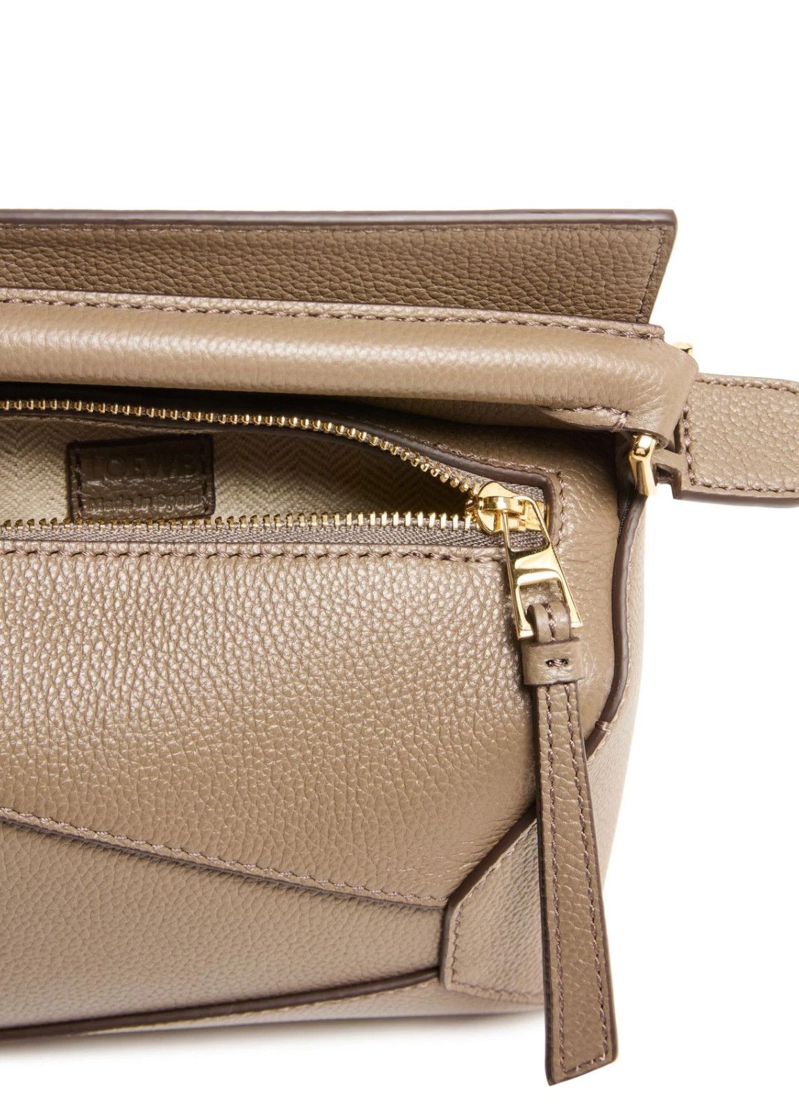 Loewe LOEWE Puzzle Edge Mini Taupe Leather Handbag NWT Size ONE SIZE - 4 Thumbnail