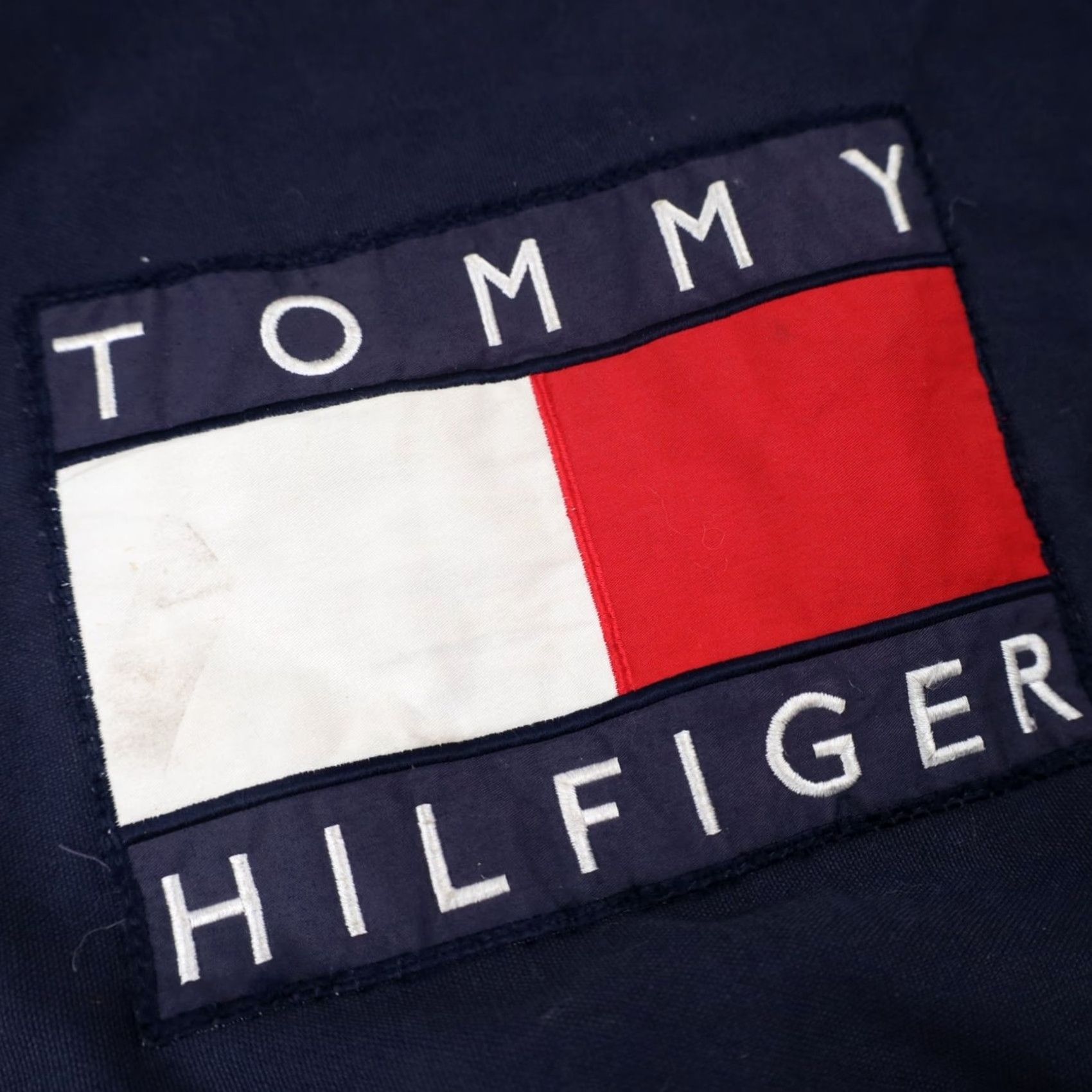Tommy Hilfiger VINTAGE Tommy Hilfiger Big Patch Sling Bag Unisex Adults Blue Cotton Duffle 90s Size ONE SIZE - 4 Thumbnail