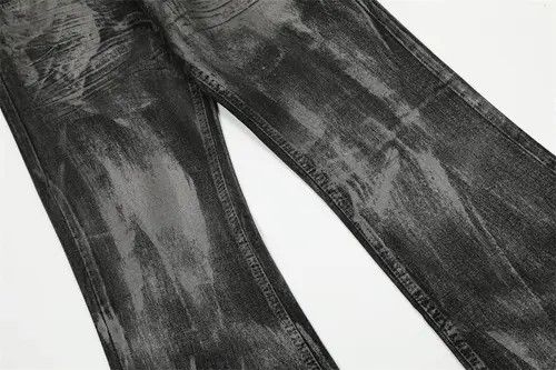 VIBE Punk men's ink-splashed dirty loose straight jeans Size US 32 / EU 48 - 8 Thumbnail