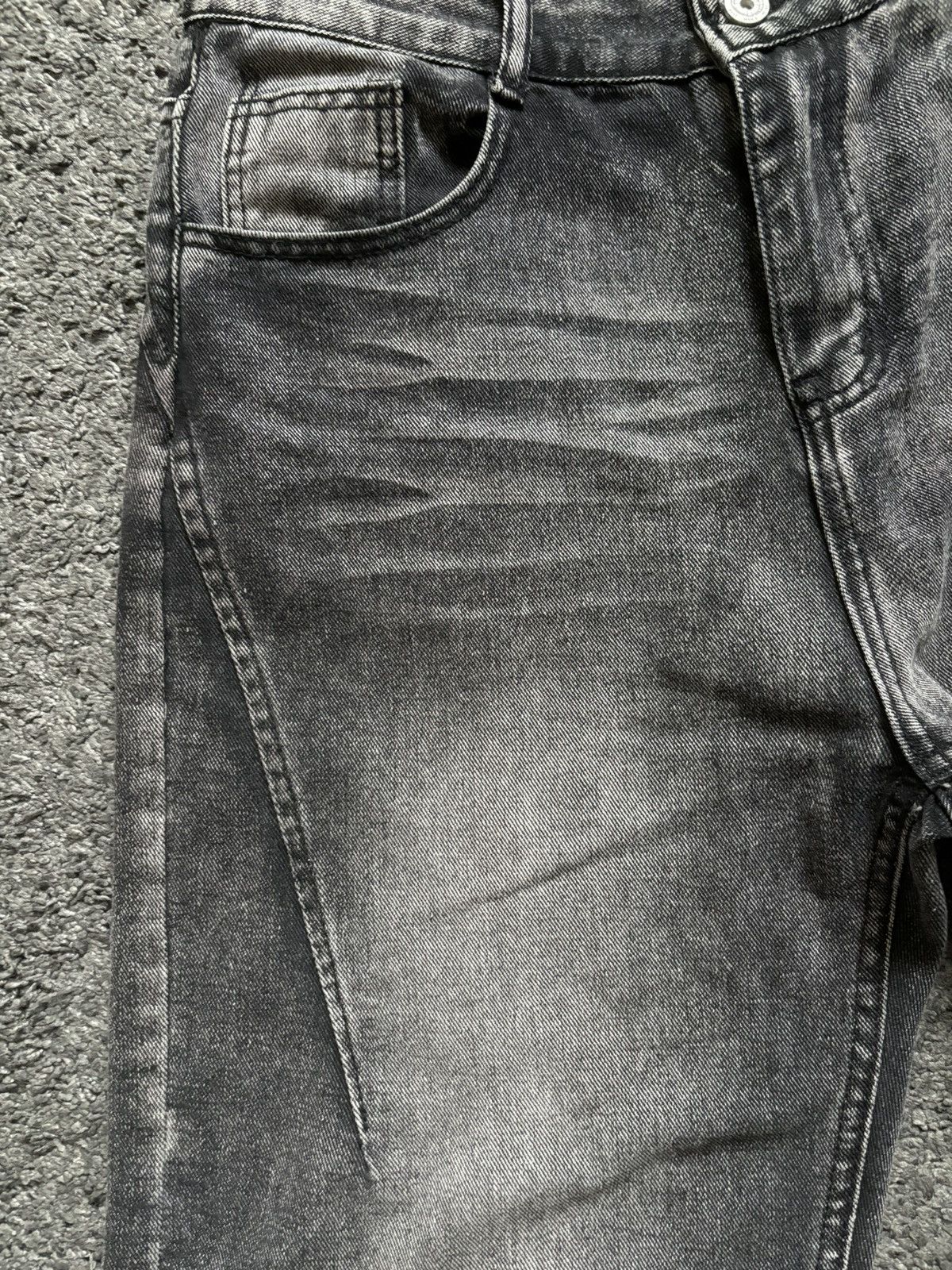 Jean × Vintage Gray wavy baggy jeans oversized vintage denim Size US 30 / EU 46 - 5 Thumbnail