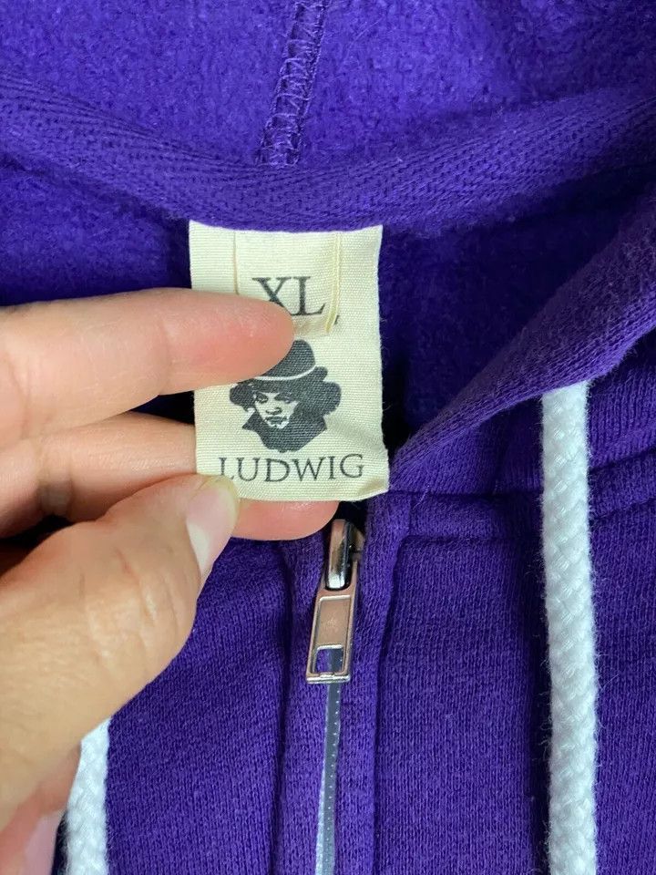 Other Ludwig Hoodie Men's XL Full Zip Purple Adults Extra Large Size US XL / EU 56 / 4 - 3 Thumbnail
