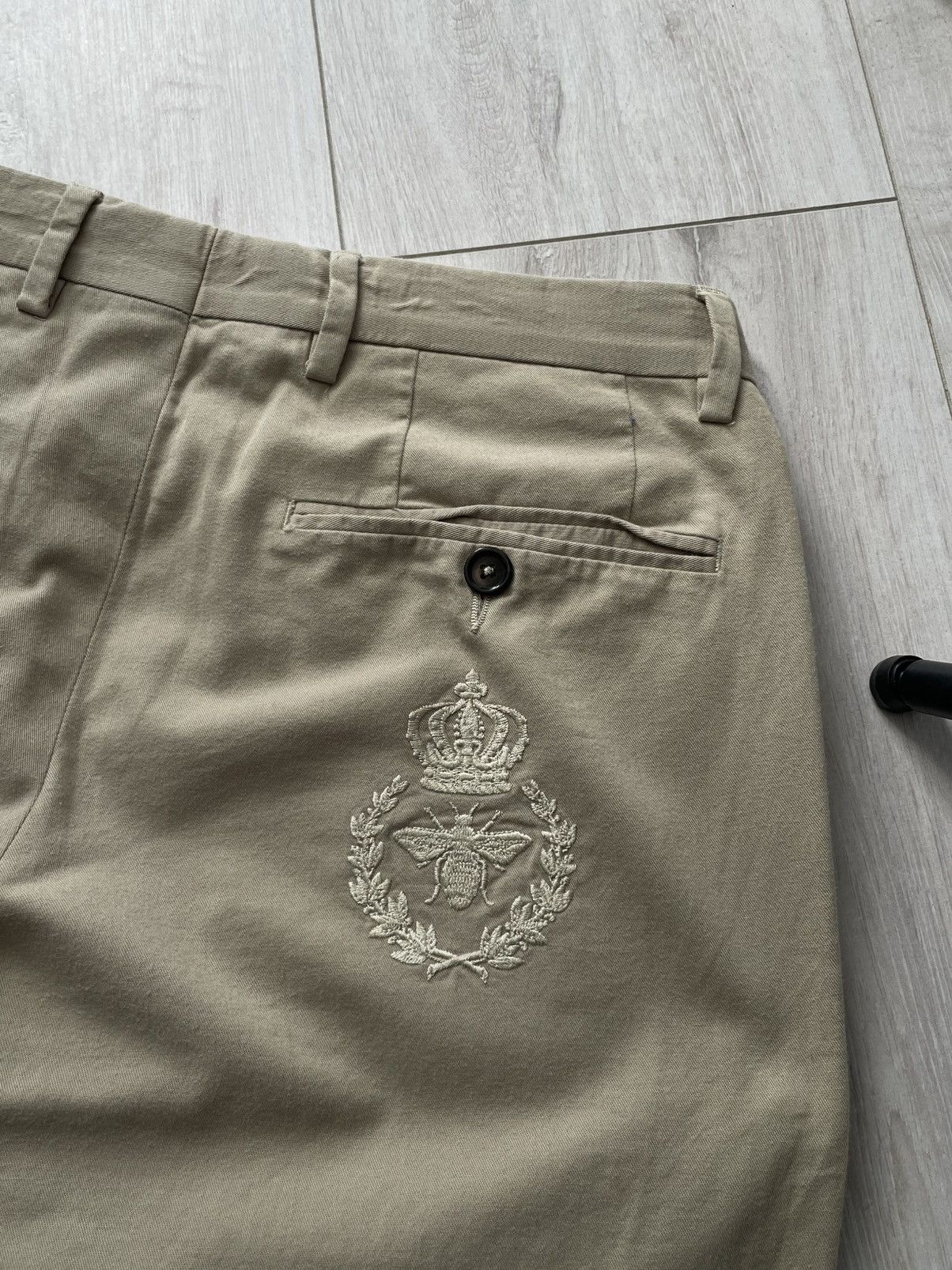 Dolce & Gabbana Dolce & Gabbana Beige Pants Bee Luxury RARE Size 27" / US 4 / IT 40 - 3 Thumbnail