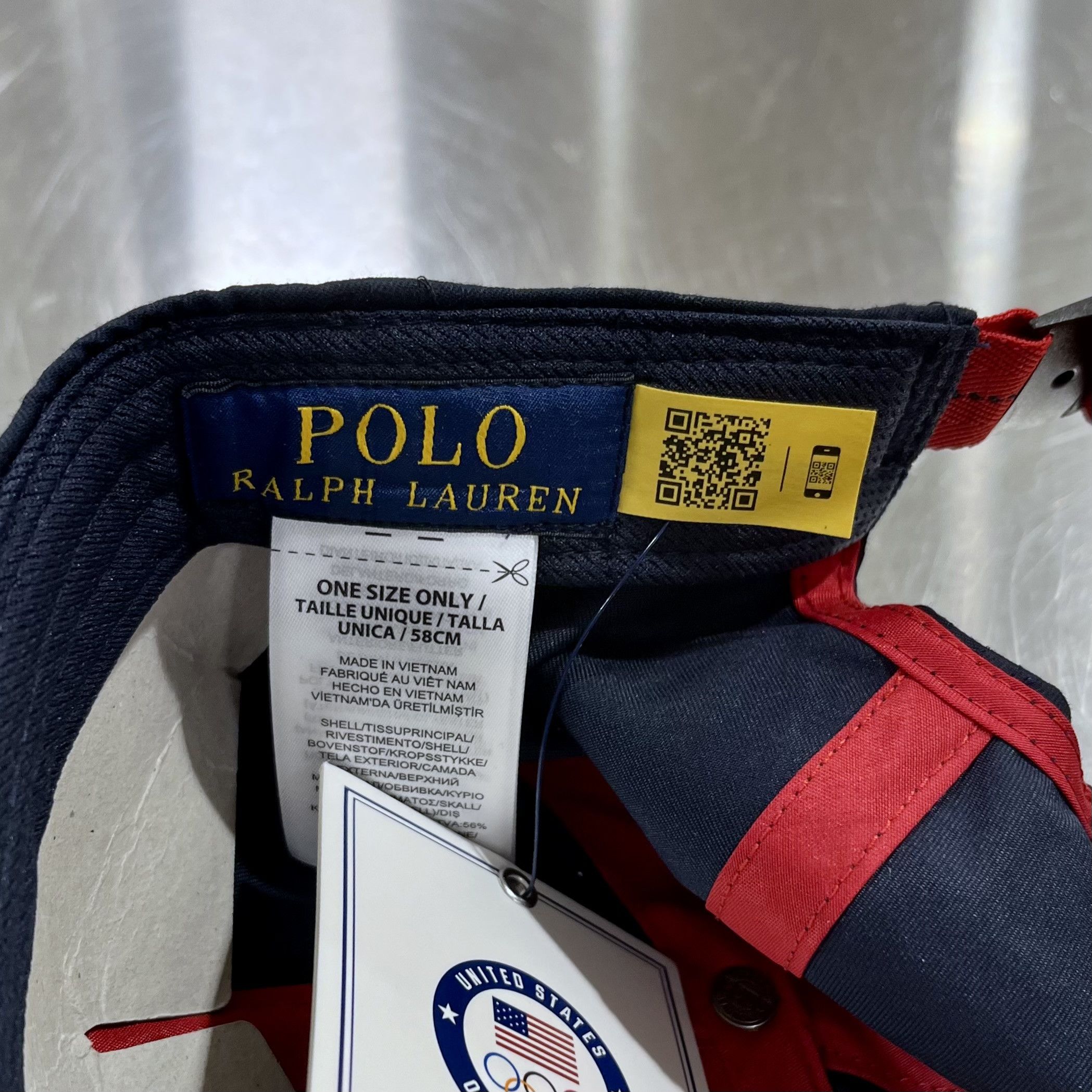 USA Olympics Team USA 2020 Olympics Flag Patch Polo Ralph Lauren Cap Hat Size ONE SIZE - 8 Thumbnail