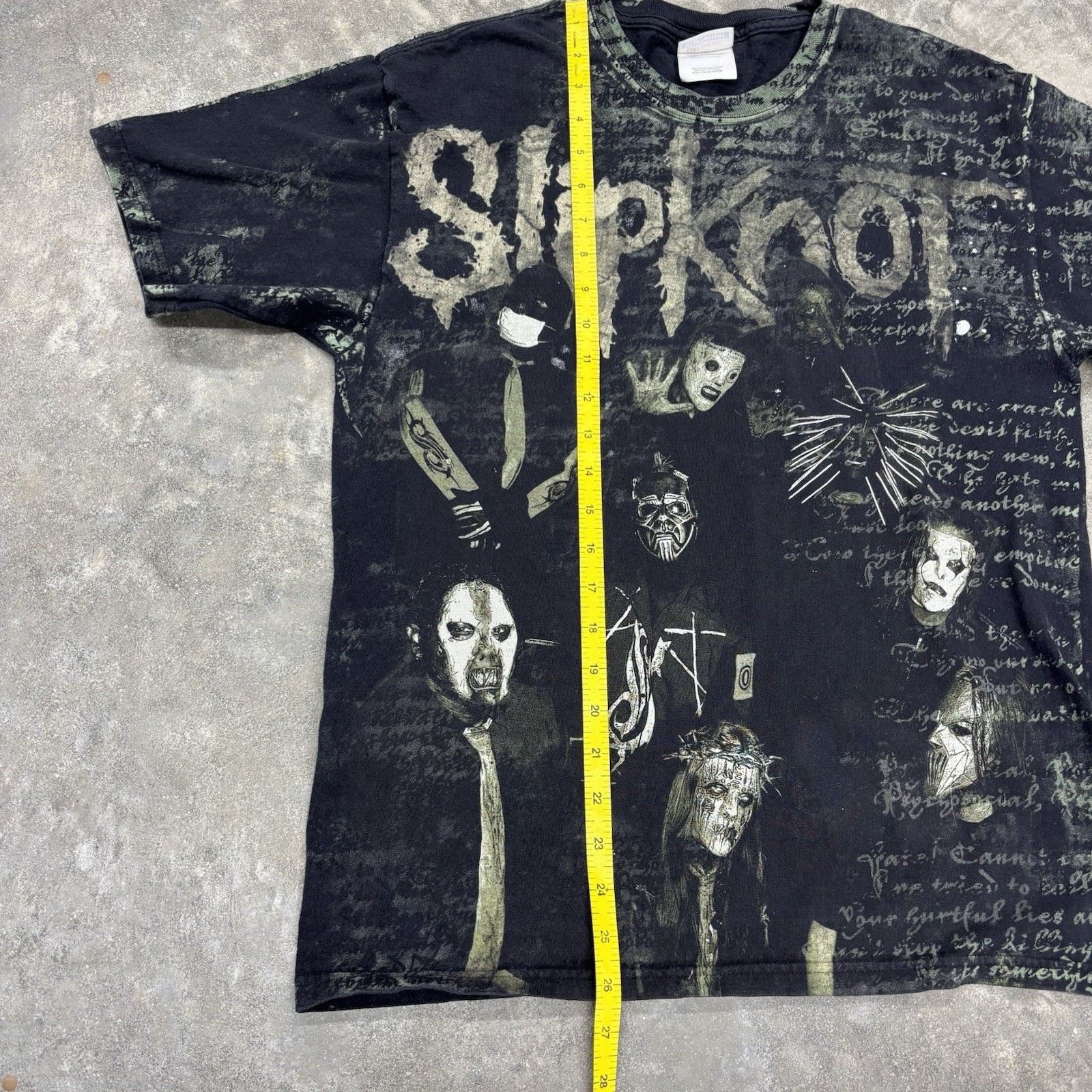 Hanes Vintage 2000s Slipknot All Over Print Short Sleeve T Shirt M Size US M / EU 48-50 / 2 - 11 Thumbnail