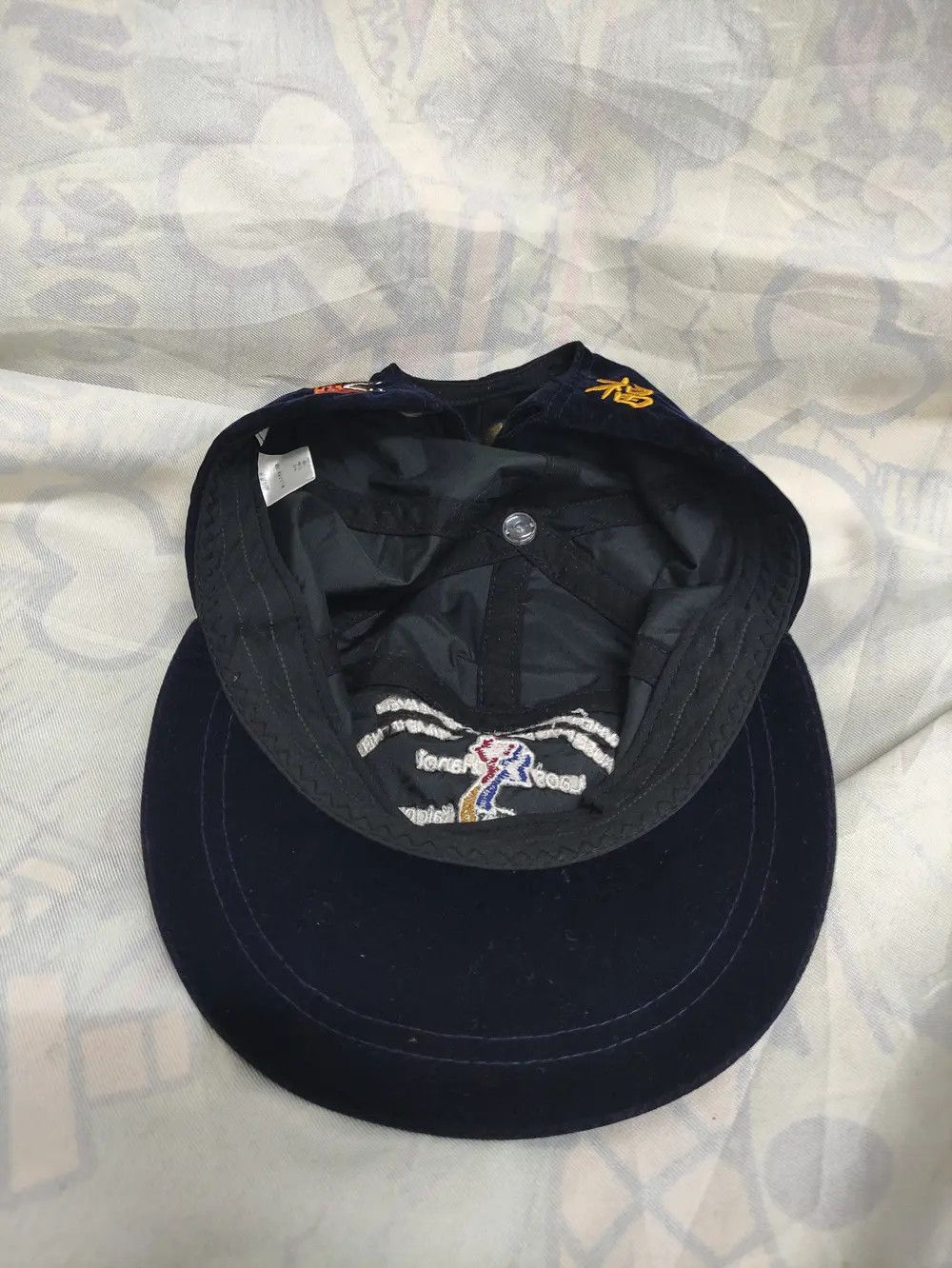 Japanese Brand BASIQUENTI SUKAJAN SOUVENIR VIETNAM WAR VELVET VINTAGE CAP Size ONE SIZE - 10 Thumbnail
