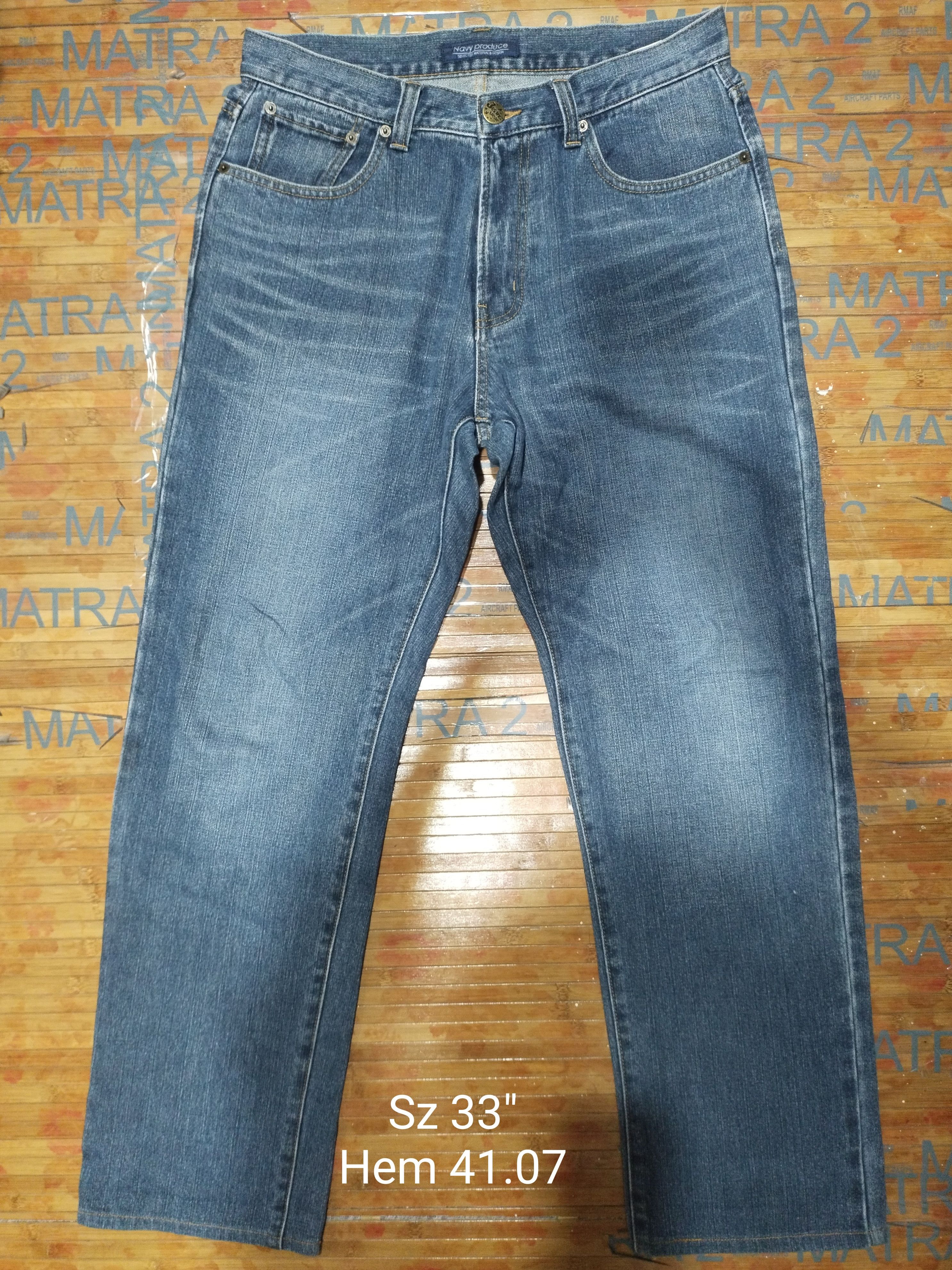 Vintage Jeans Navy Produce Sz 33" Size US 33 - 1 Thumbnail