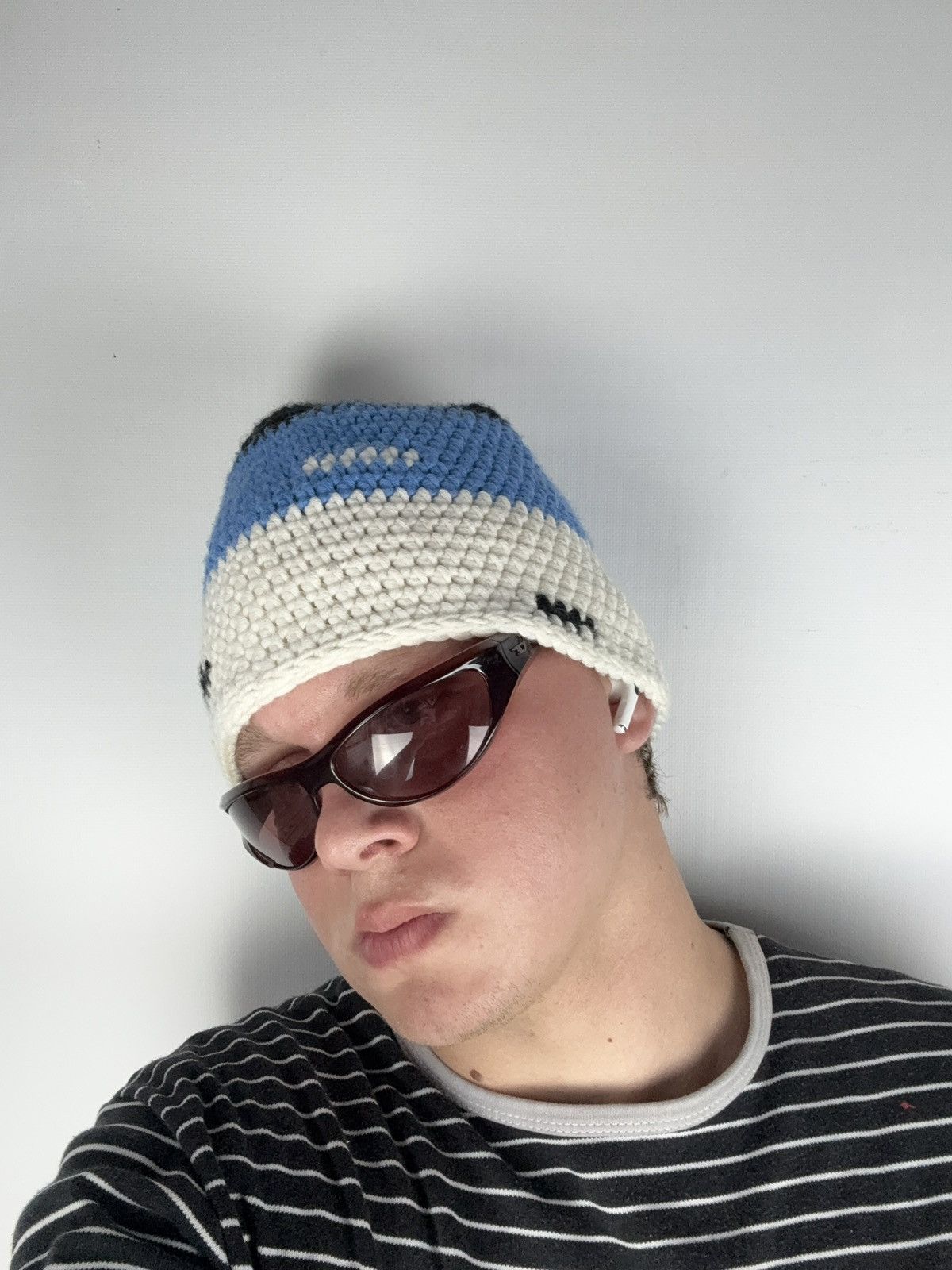 Japanese Brand Y2K 00s Retro Japanese Knitted Handmade Hat Vintage Rare Size ONE SIZE - 7 Thumbnail