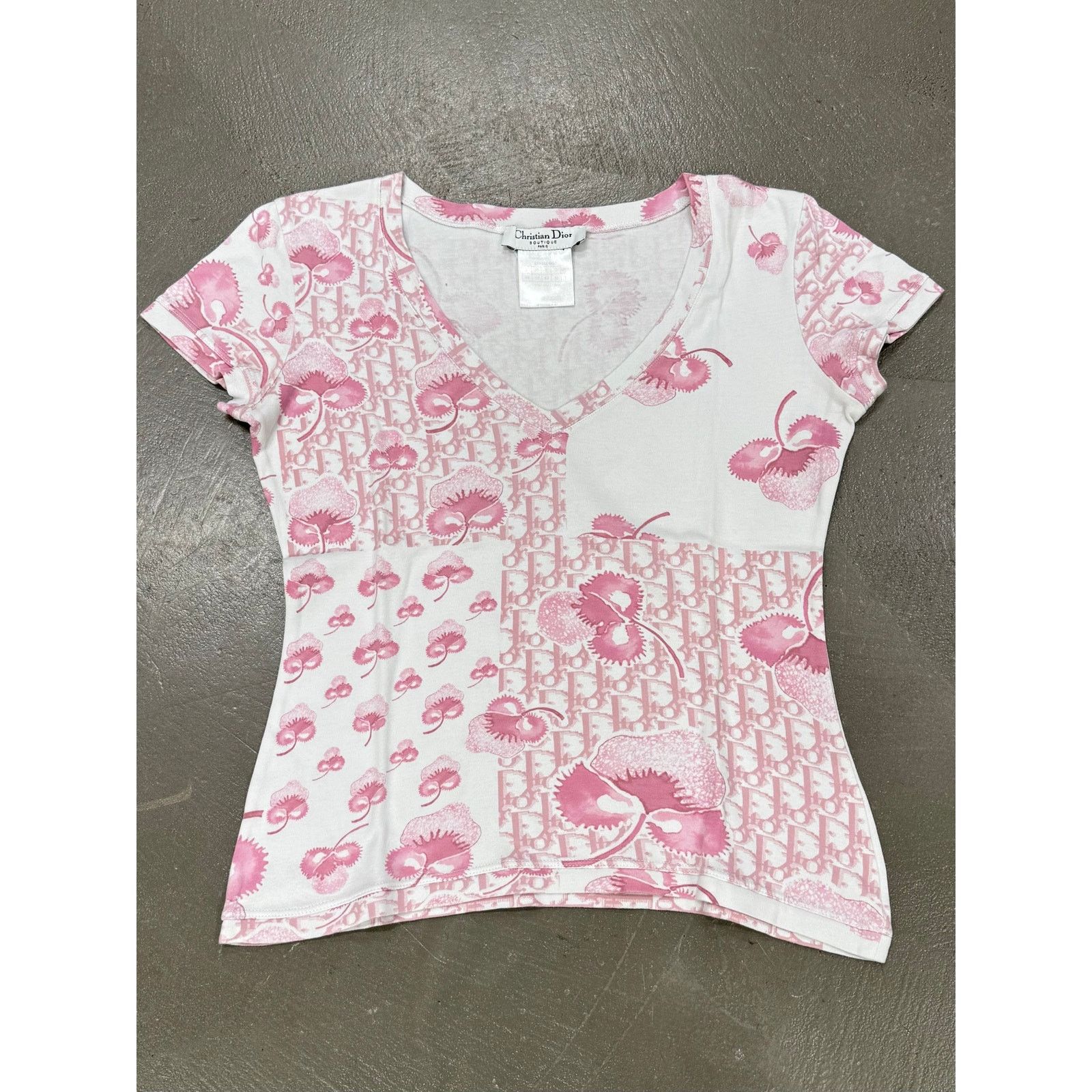 2000s Christian Dior by Galliano monogram t-shirt