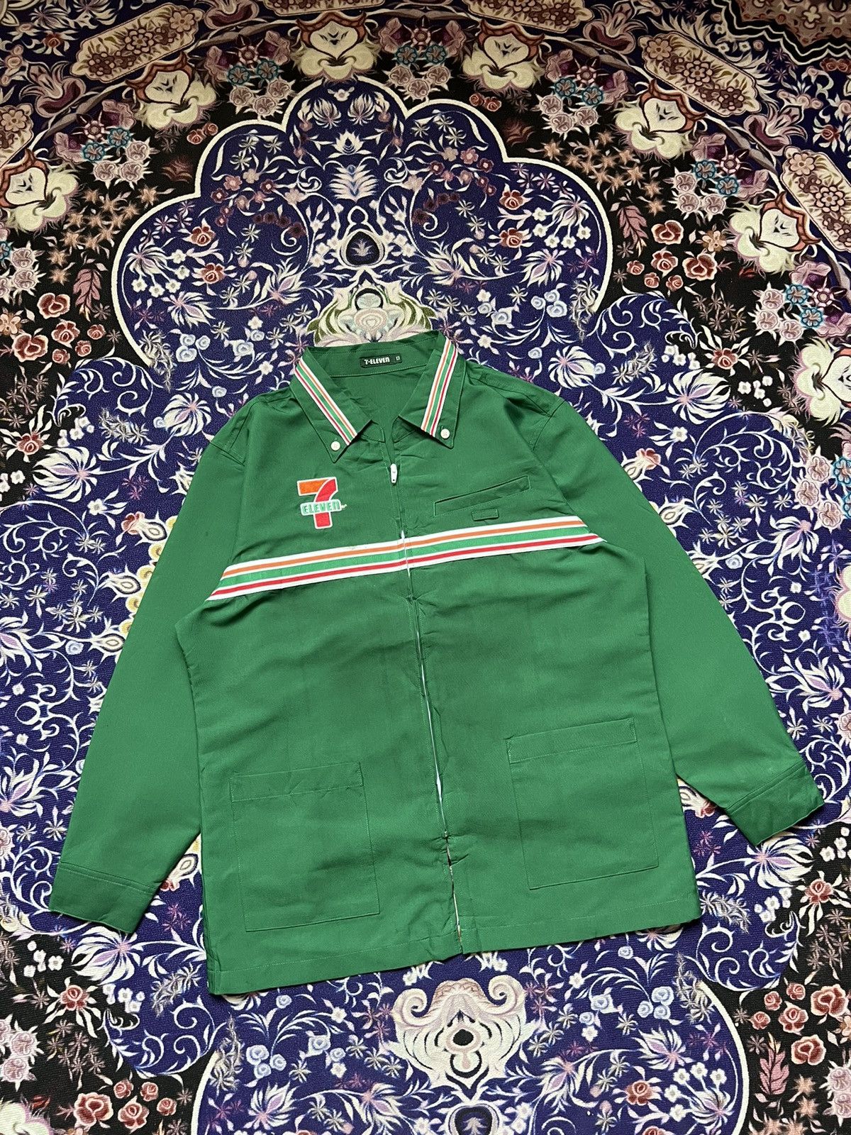 Japanese Brand Vintage 7 Eleven Japanese Brand Workers Uniform Jacket Size US M / EU 48-50 / 2 - 2 Thumbnail
