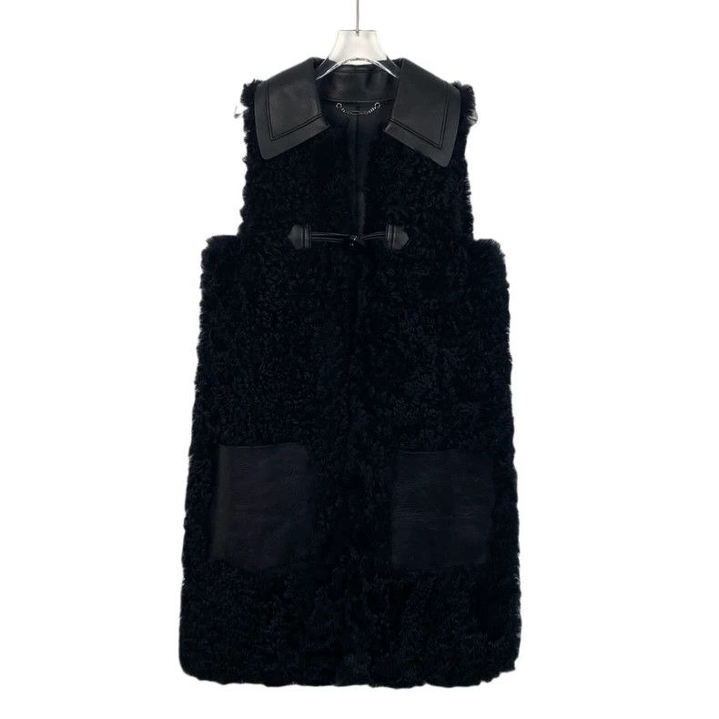 Fendi Fendi Black Shearling Collar Vest Outerwear Size US M / EU 48-50 / 2 - 1 Thumbnail
