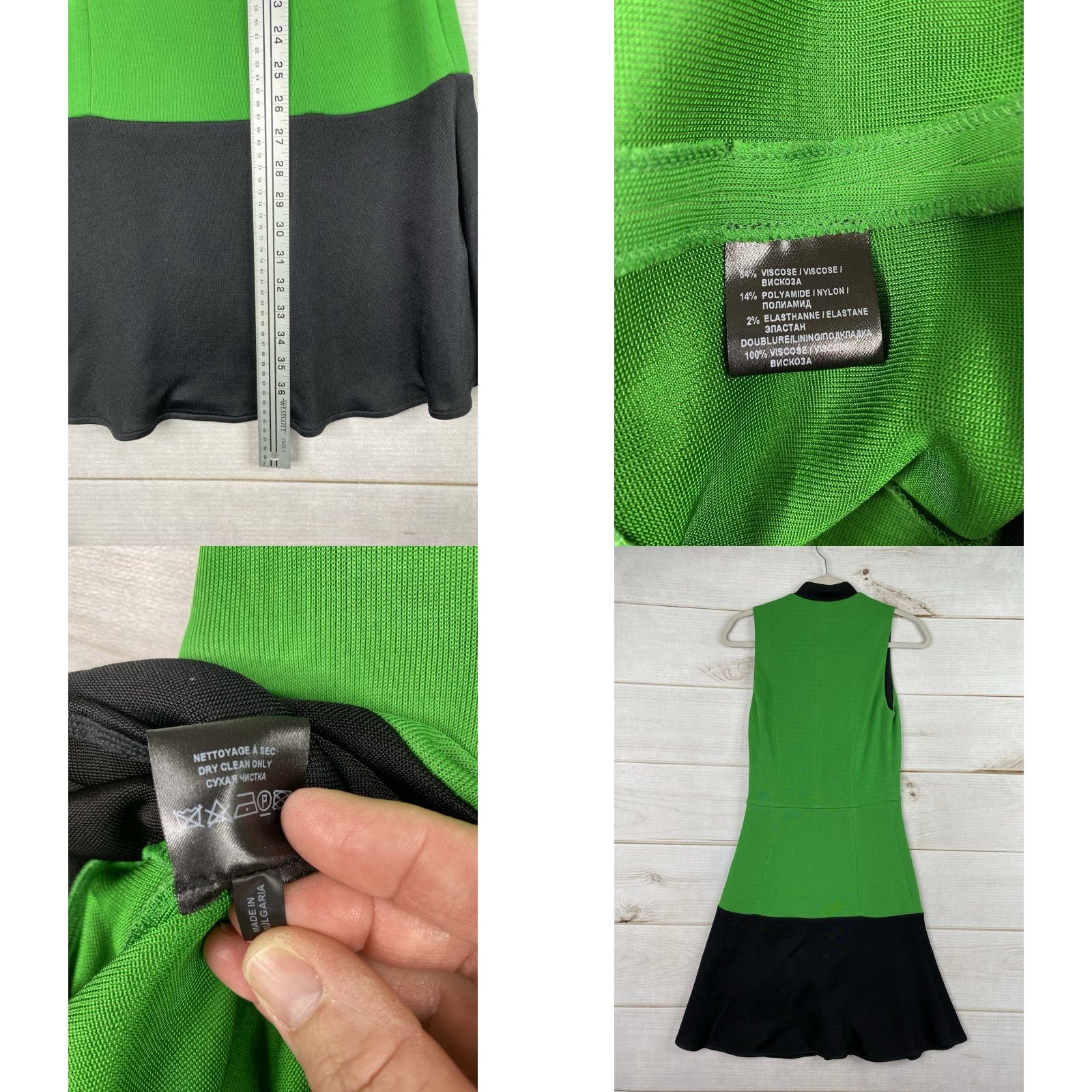 Barbara Bui VINTAGE Barbara Bui Dress Women 36 4 Green Knit Sleeveless Zip Midi Green 90s Classic Designer Retro Mens Womens Size S / US 4 / IT 40 - 8 Thumbnail