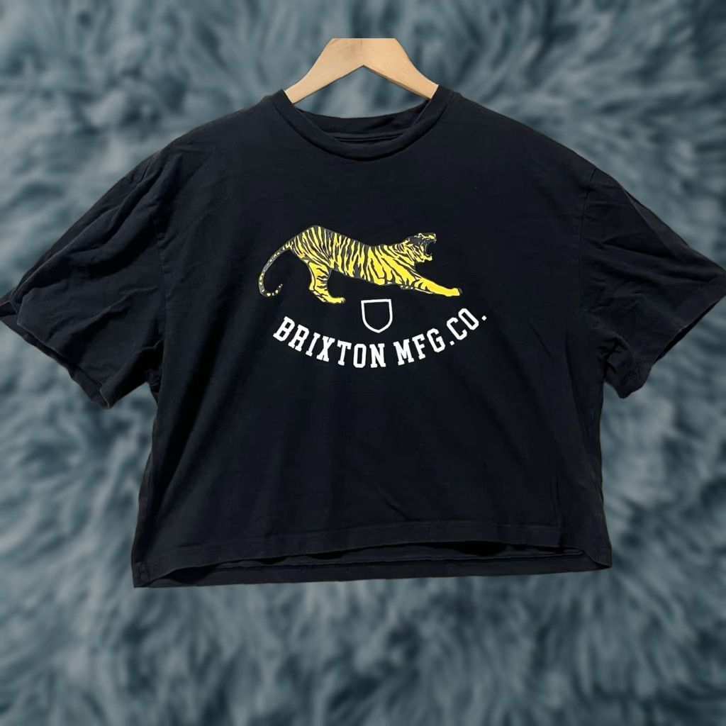Brixton Brixton T-Shirt Women Cropped Hippie Tiger Black M Medium Graphic Shirt Womens Size M / US 6-8 / IT 42-44 - 1 Thumbnail