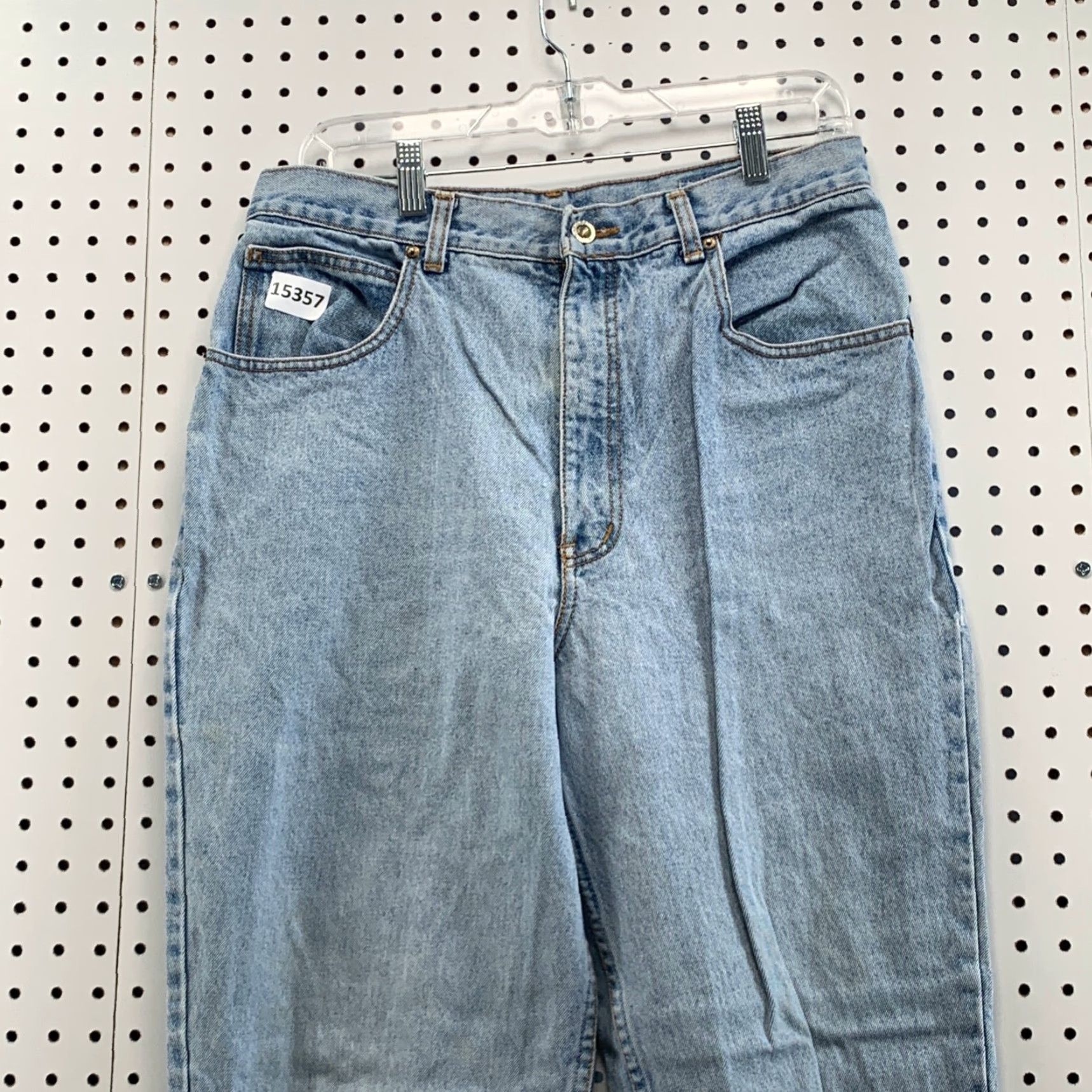 Denime VINTAGE Lawmen Jeans Womens 32x31 Light Wash Denim Embroidered Pocket Tapered Jeans Size 24" / US 00 / IT 34 - 5 Thumbnail