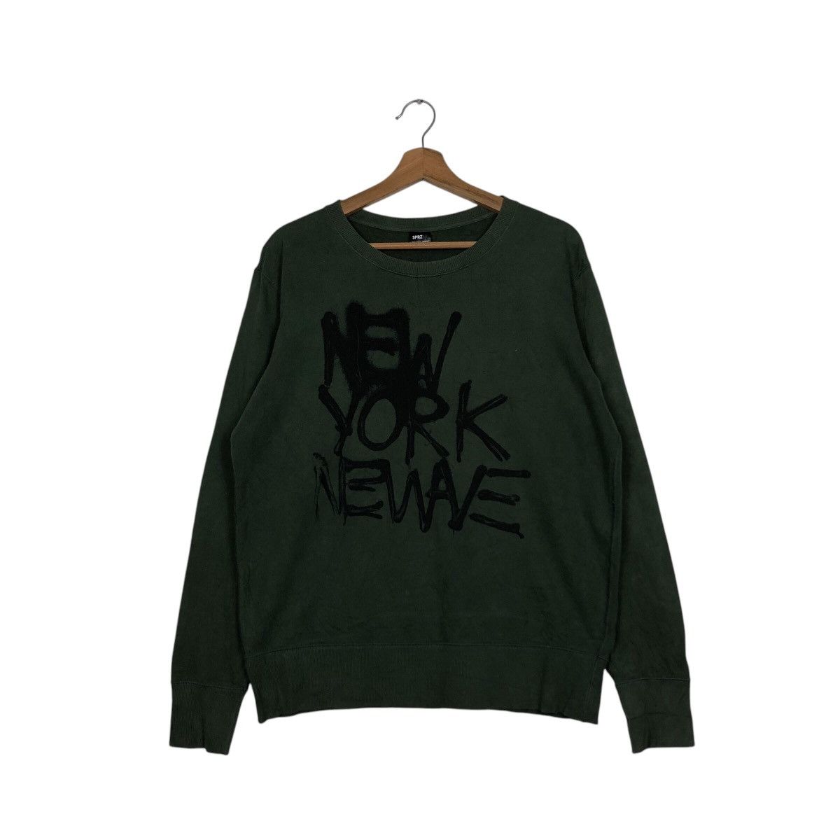 Japanese Brand Vintage Sweatshirt Rich Green Uniqlo X Jean-Michel Basquiat Size US M / EU 48-50 / 2 - 2 Thumbnail
