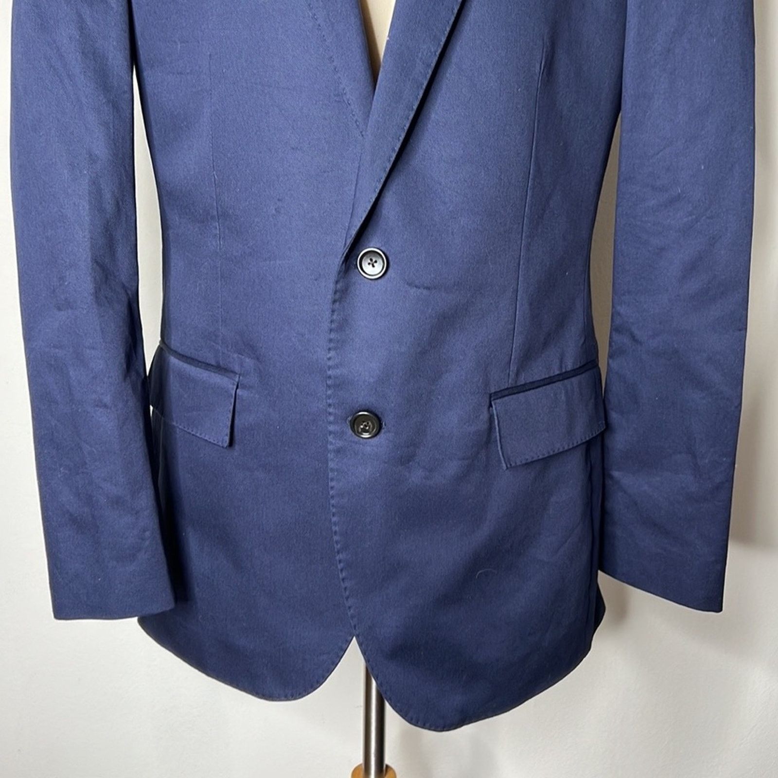 J.Crew J. Crew Navy Ludlow Slim Fit Italian Chino Jacket Size 40R - 5 Thumbnail