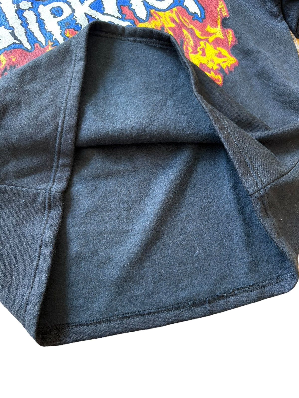 Slipknot *RARE* 90s VINTAGE SLIPKNOT METAL FLAME BOOTLEG ITALY HOODIE Size US XL / EU 56 / 4 - 6 Thumbnail
