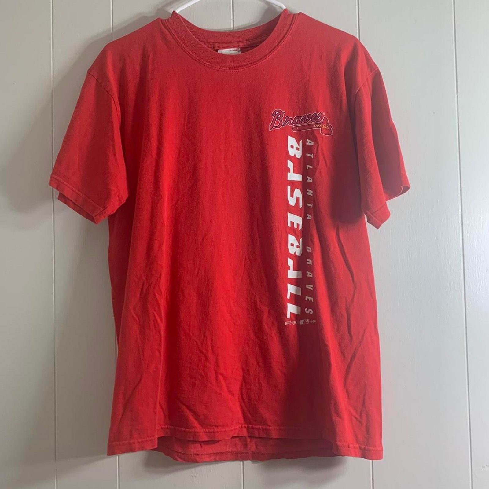 MLB vintage 1998 MLB ATLANTA BRAVES BASEBALL mullet tee shirt M Size US M / EU 48-50 / 2 - 2 Thumbnail