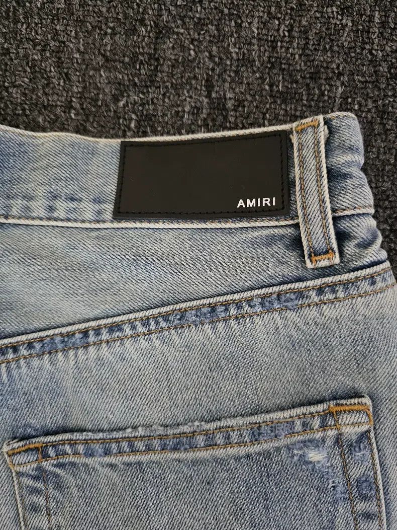 Amiri Amiri Denim Shorts with Hole Design Size US 31 - 5 Thumbnail
