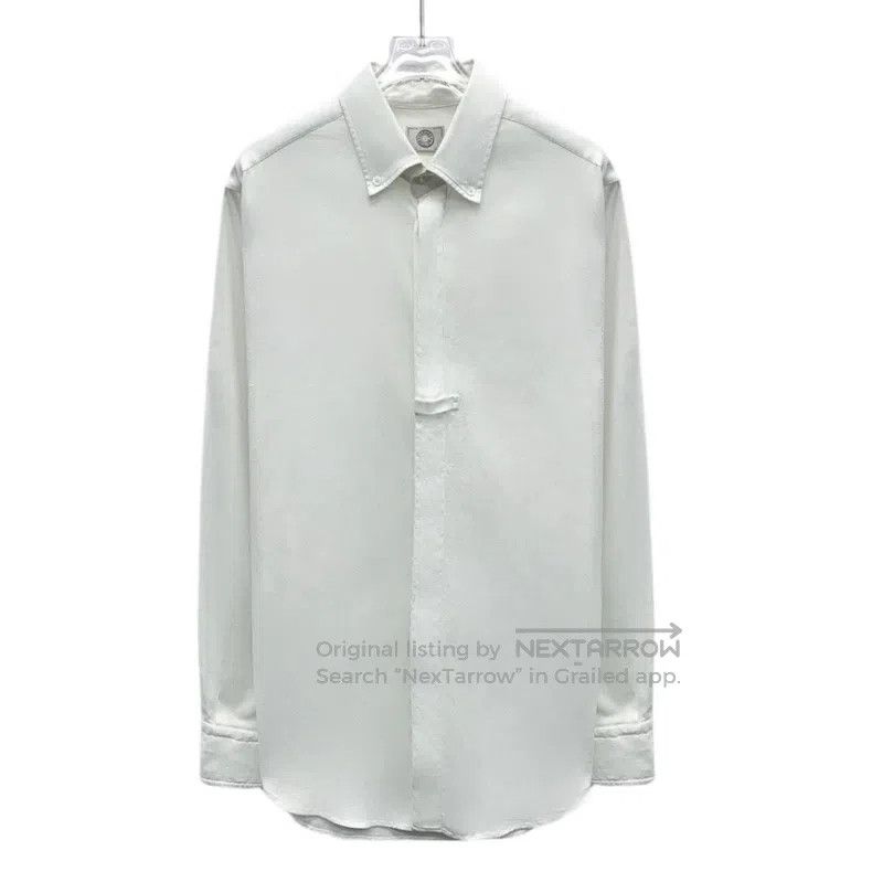 Hermes Hermes Deep blue cotton stand collar zipper long-sleeved j Size M / US 6-8 / IT 42-44 - 1 Thumbnail