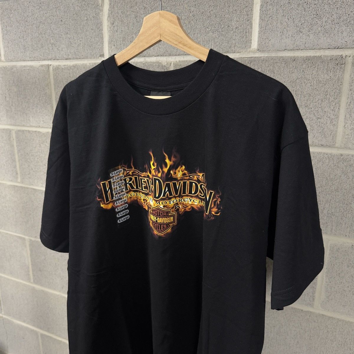 Harley Davidson Vintage Harley Davidson Flame Logo Shirt Biker WCC Size US XL / EU 56 / 4 - 4 Thumbnail