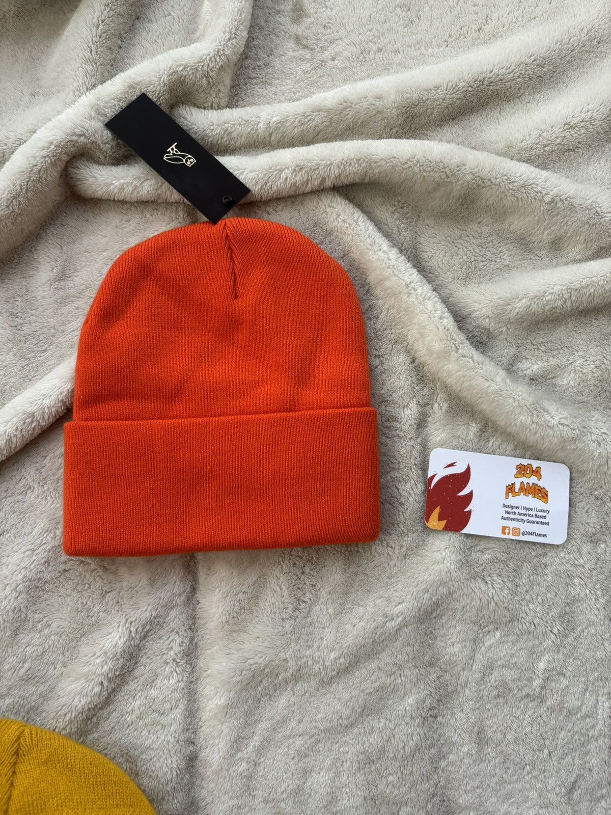 October's Very Own OVO Orange Logo Beanie - Rare Size ONE SIZE - 2 Thumbnail