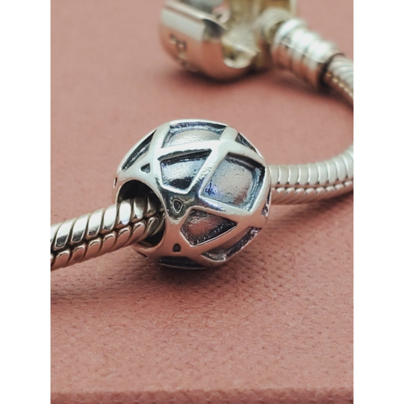 pandora Pandora Sterling Silver 925 Web Charm Bead Size ONE SIZE - 1 Thumbnail