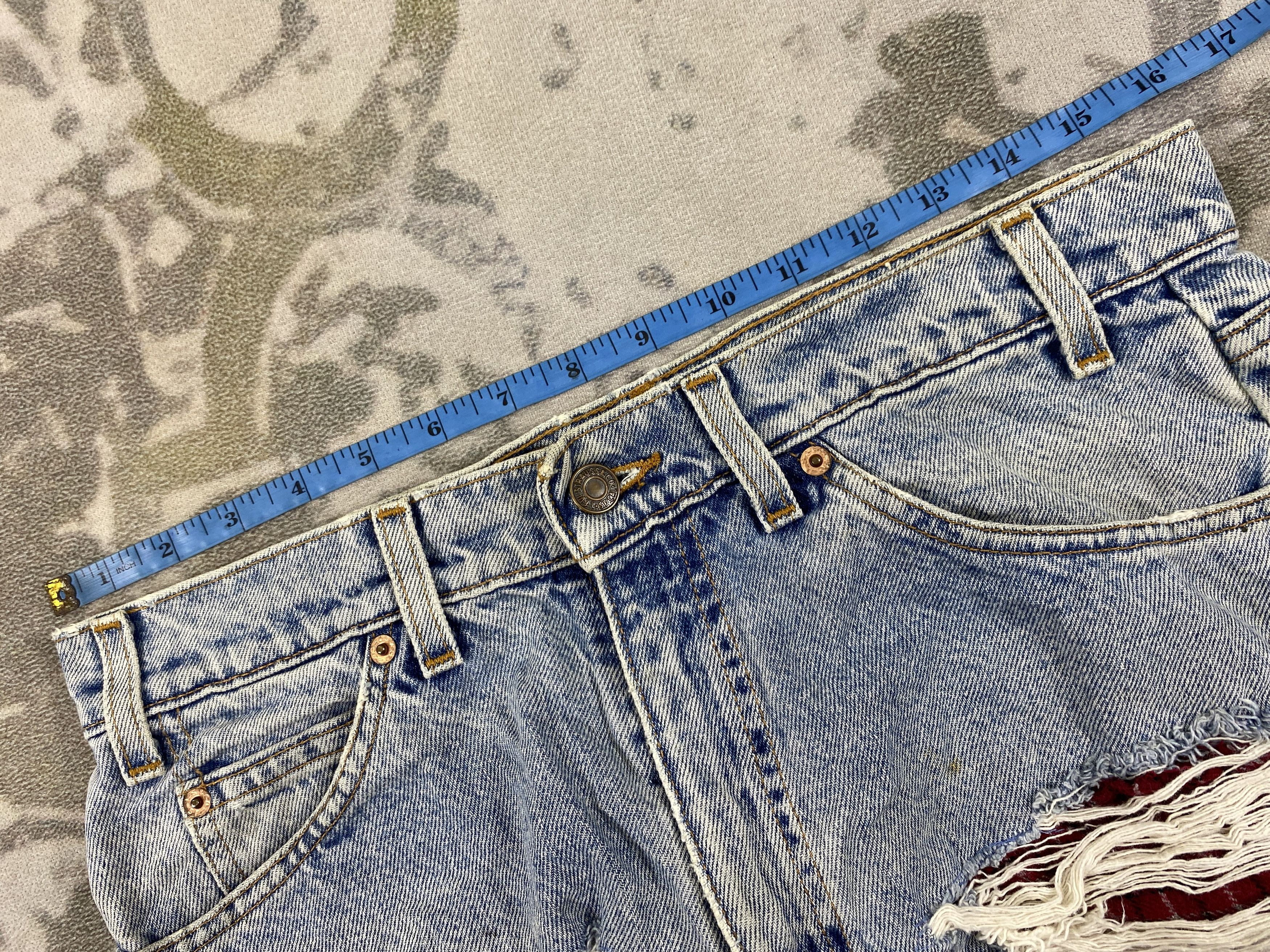 Levi's Distressed Blue Vintage Levi's 505 Shorts Jeans 32x11-JN3784 Size US 32 / EU 48 - 5 Thumbnail