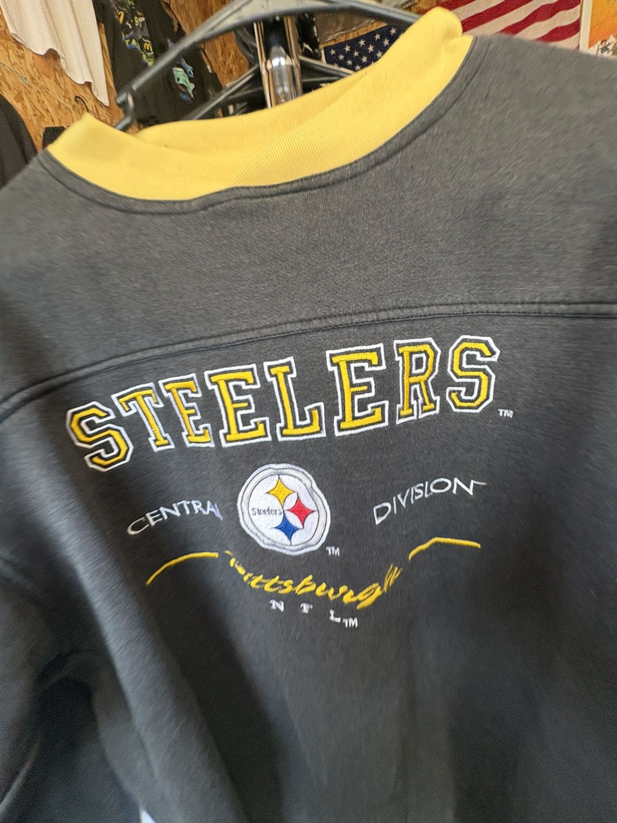 NFL 1990's Pittsburgh Steelers Lee Sports Crewneck Sweatshirt Size US M / EU 48-50 / 2 - 2 Thumbnail