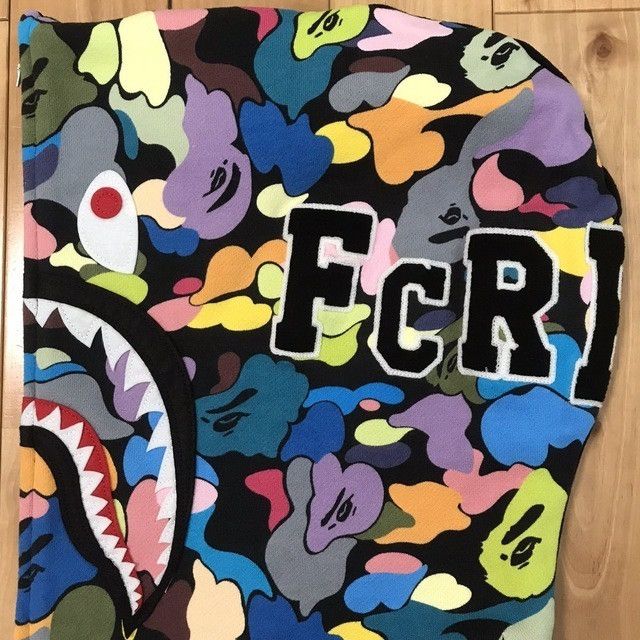 Bape × F.C.R.B BAPE × FCRB multi camo Shark Full Zip Hoodie a bathing ape Size US XL / EU 56 / 4 - 6 Thumbnail