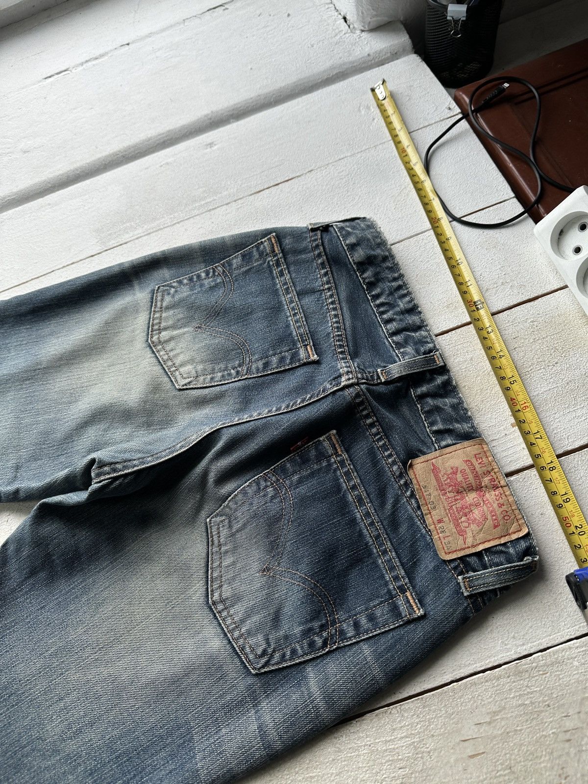 Levi's LOW BOOTCUT🚨Vintage 90s Levis Jeans 547 03 Light Wash Denim Size 28" / US 6 / IT 42 - 7 Thumbnail