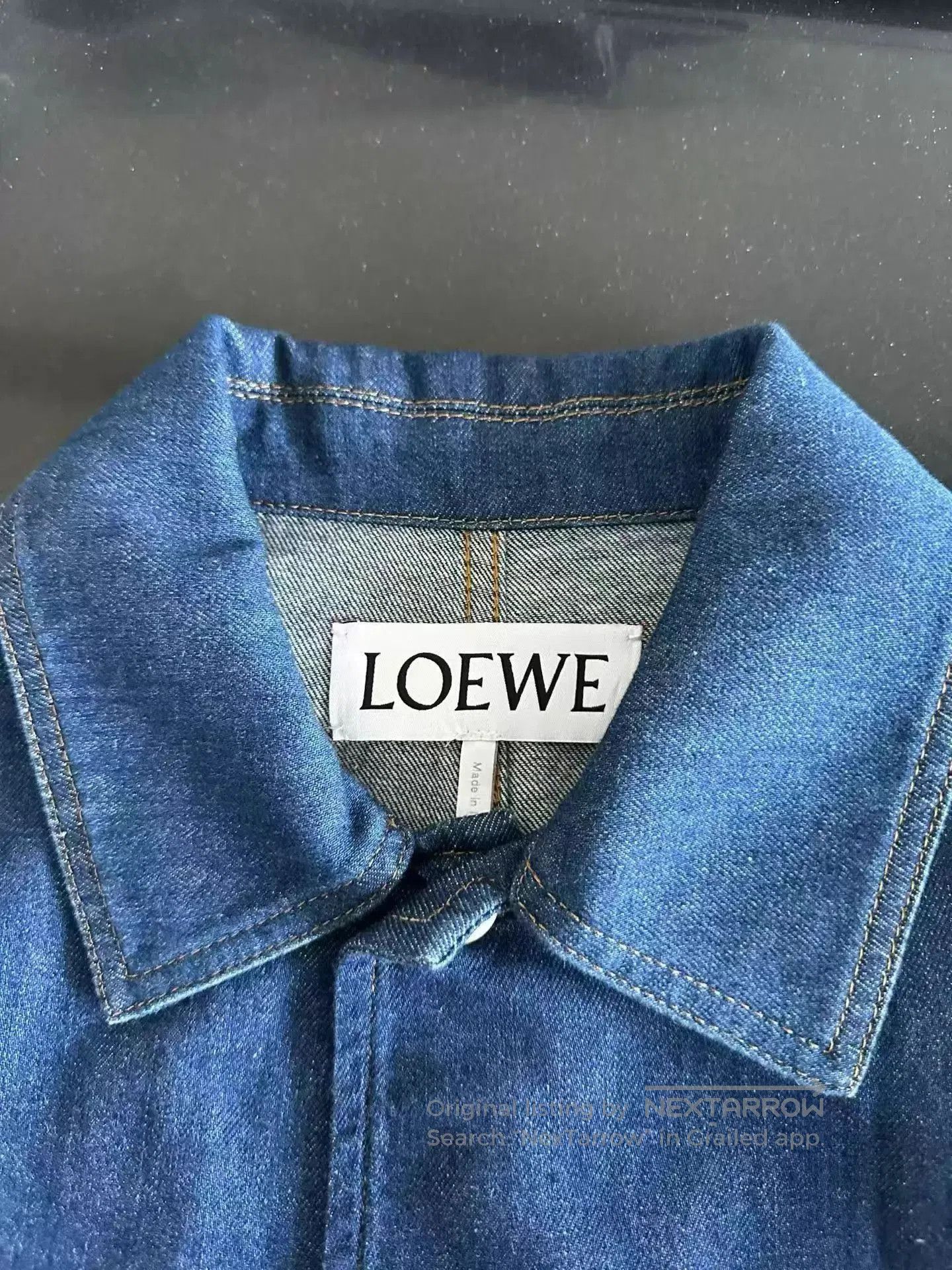 Loewe Blue Denim Jacket with Button Front and Pockets. Size US M / EU 48-50 / 2 - 3 Thumbnail