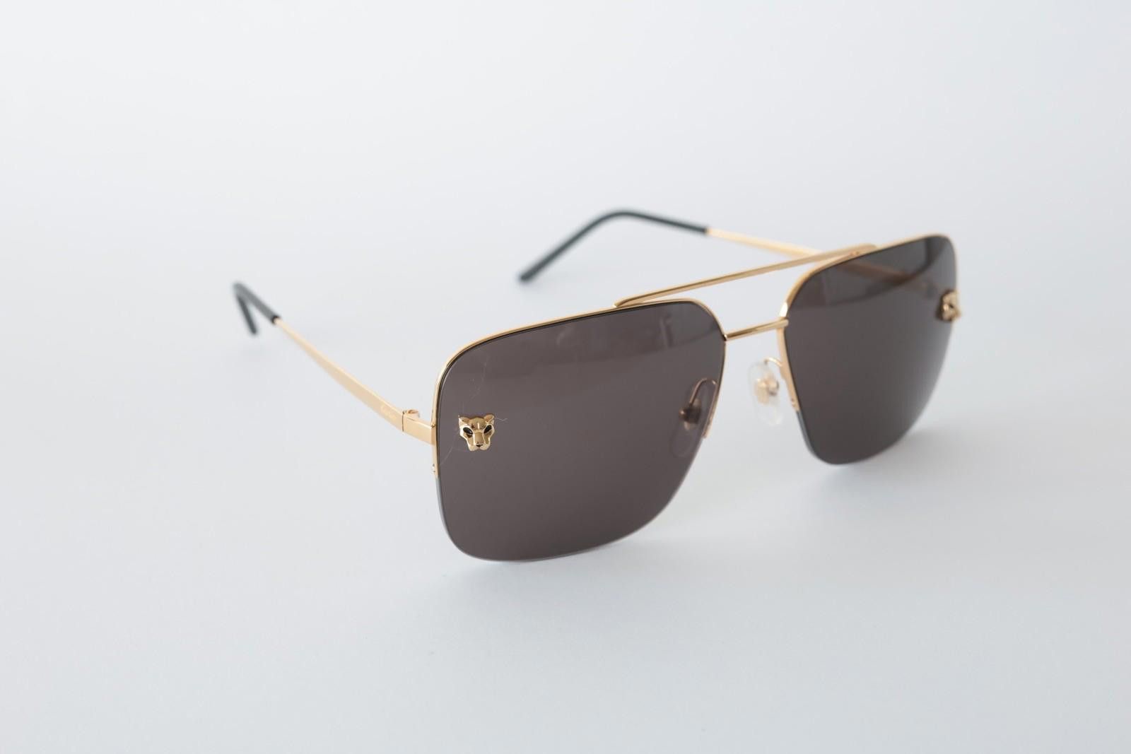 Cartier New Cartier eyewear optical sunglasses CT0244S 001 gold grey Size ONE SIZE - 6 Thumbnail