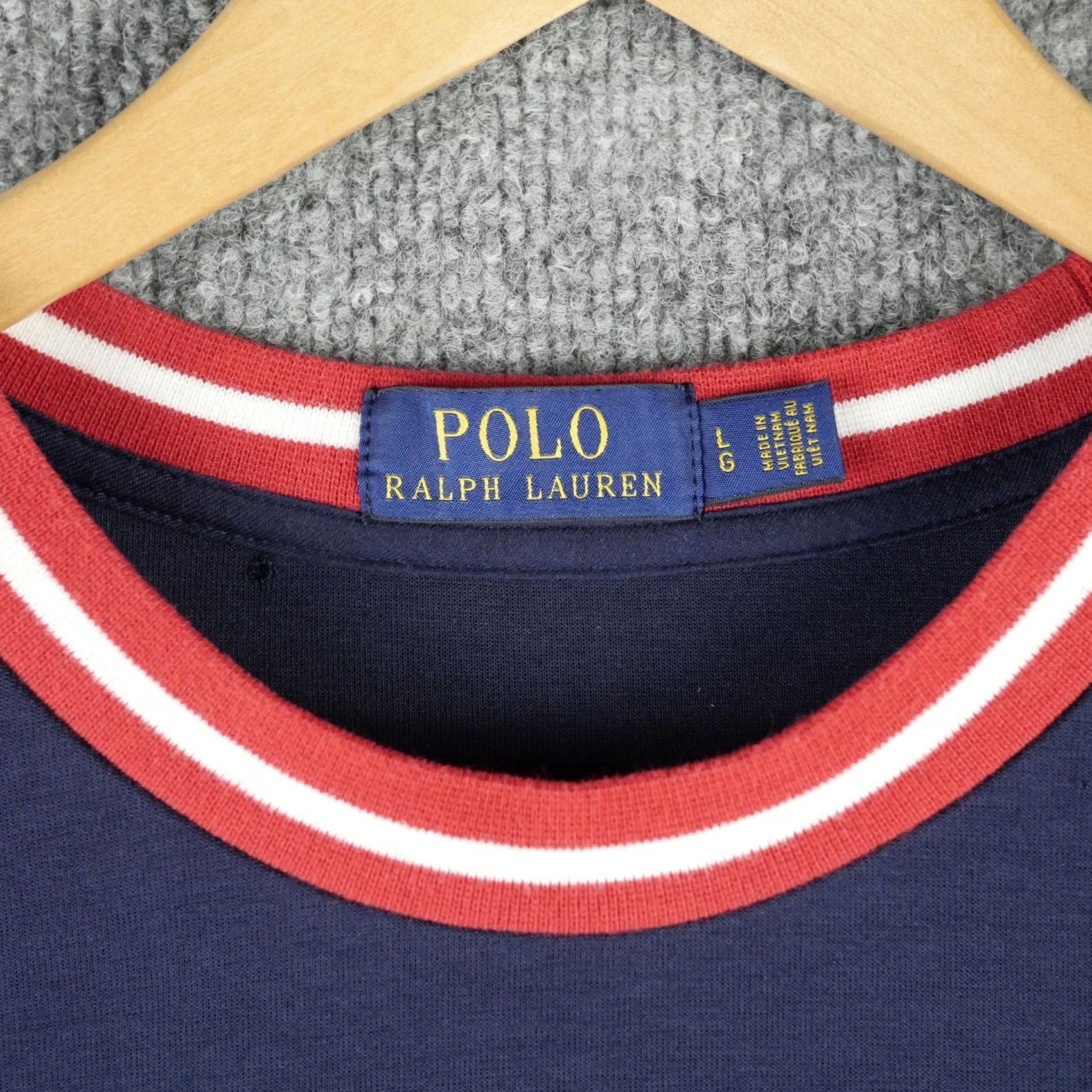 Polo Ralph Lauren Polo Ralph Lauren Sweatshirt Mens L Blue Crewneck Pullover Graphic Print Logo Casual Size US L / EU 52-54 / 3 - 3 Thumbnail