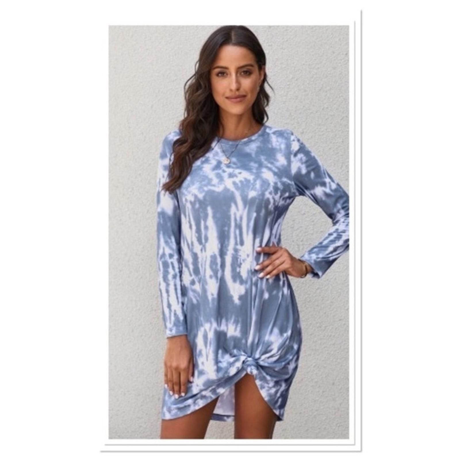 Designer Tie Dye Mini Dress NWT Size S / US 4 / IT 40 - 1 Thumbnail