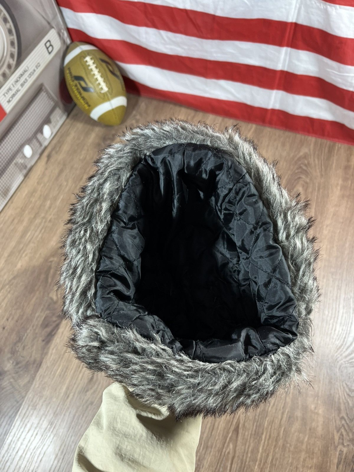 Japanese Brand Vintage Fuzzy Mohair Ushanka Drill Hat Y2k Size ONE SIZE - 11 Thumbnail