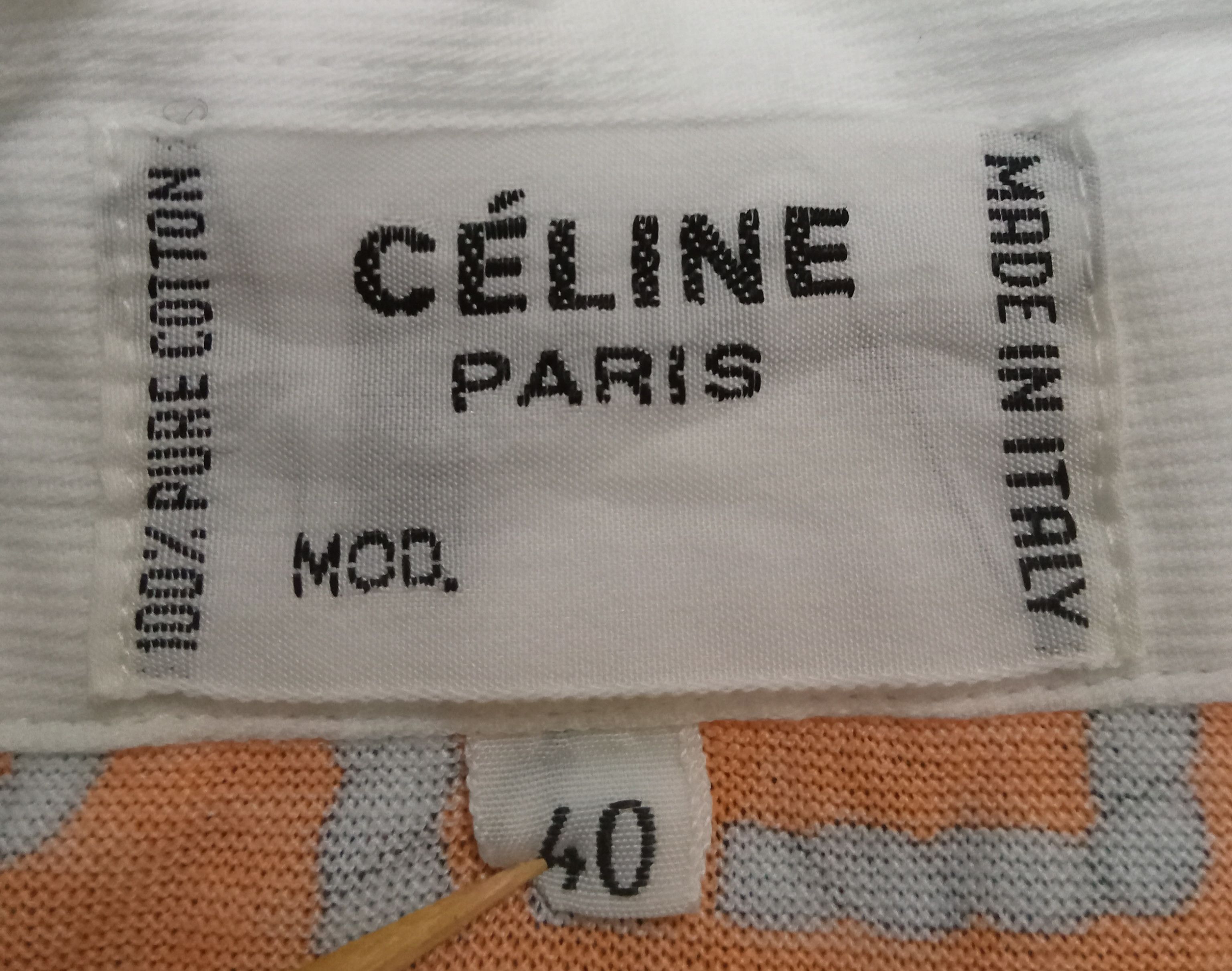 Celine Celine Vintage Rope Spell Out Design Rare Top Size S / US 4 / IT 40 - 3 Thumbnail