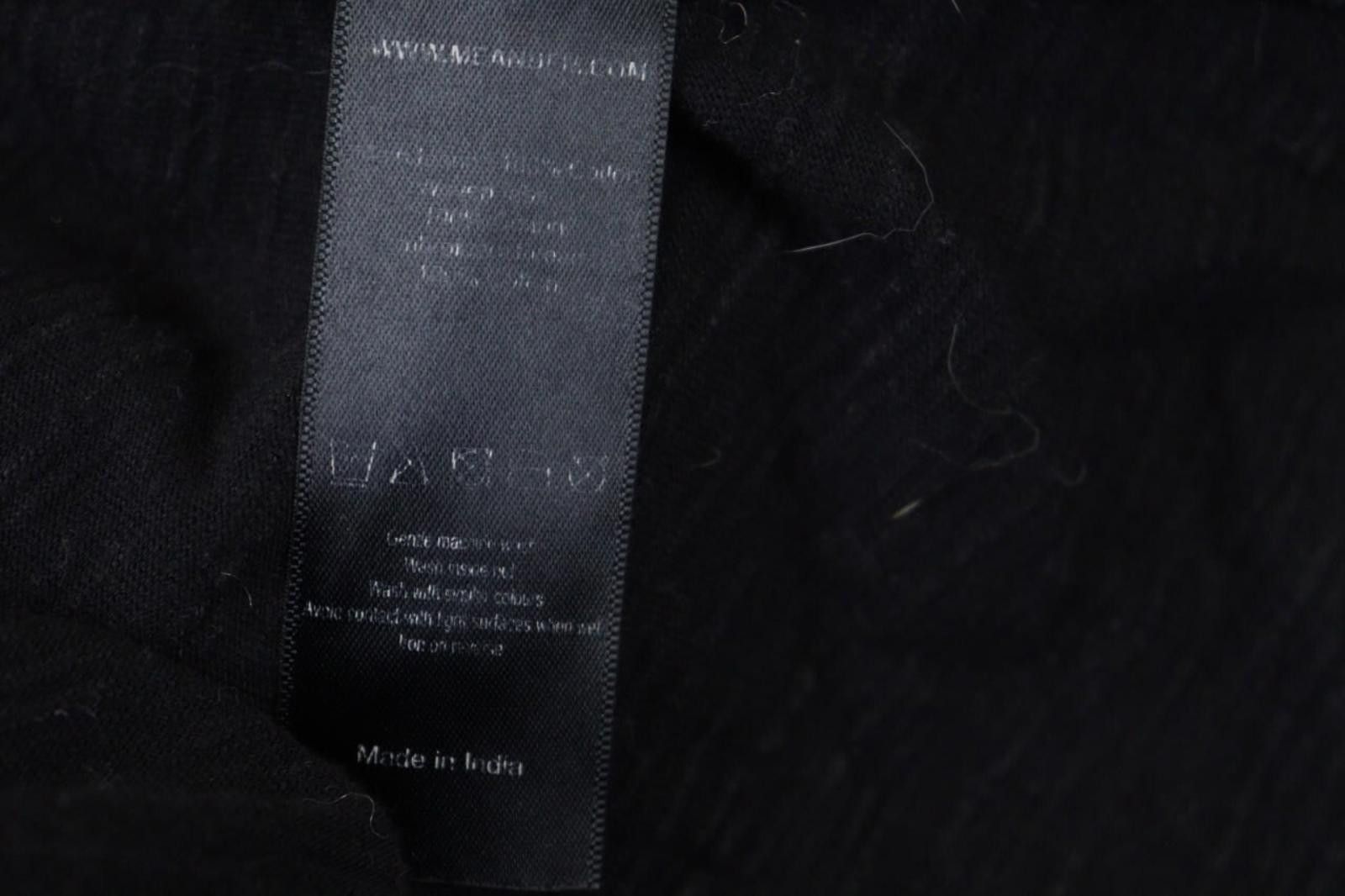 Designer ME+EM Black Cotton Crew Neck Puff Sleeve Blouse Top Size 6 Size M / US 6-8 / IT 42-44 - 12 Thumbnail