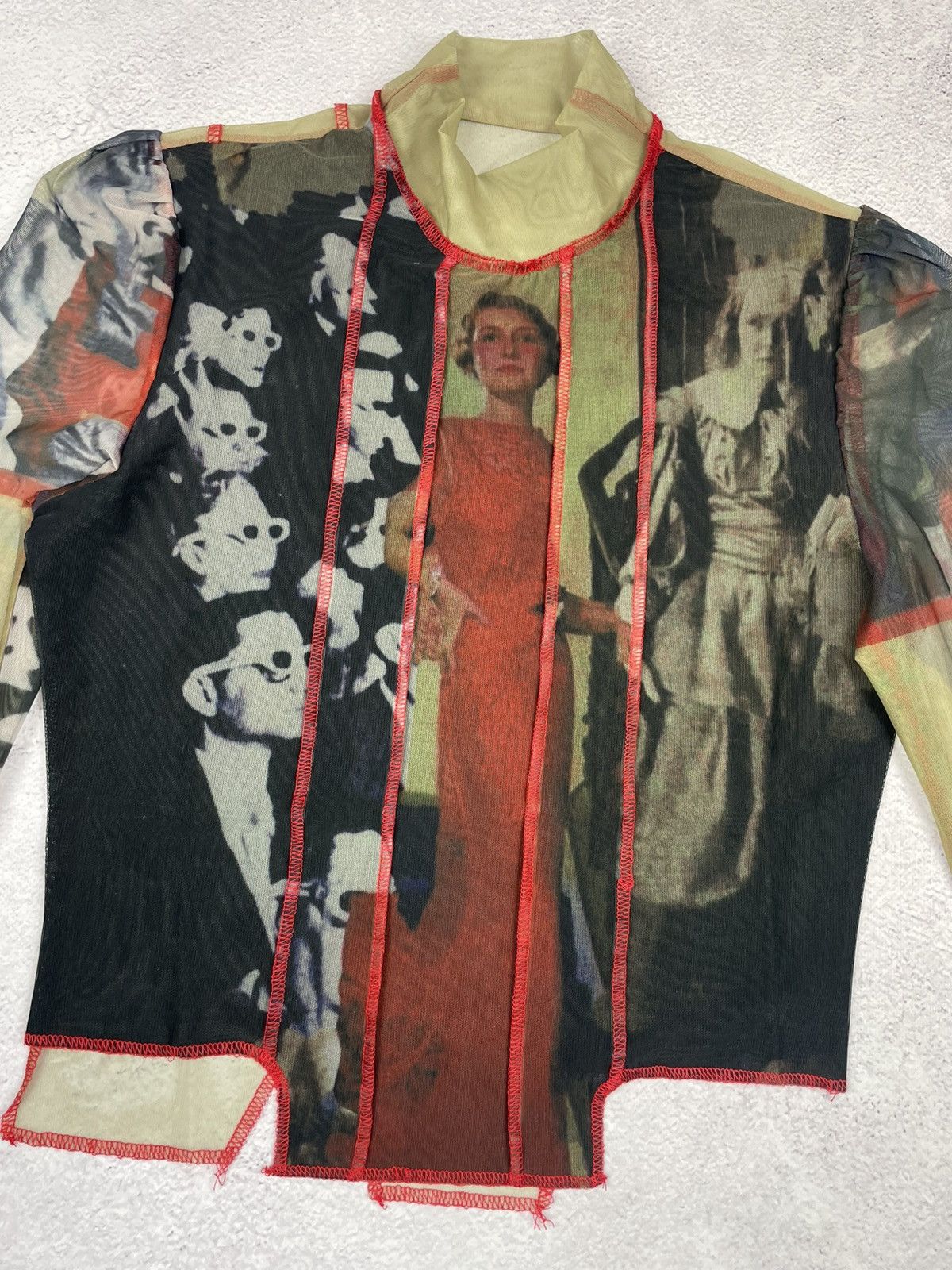 Designer × Japanese Brand Save The Queen Jean Paul Gaultier Style Mesh Top Blouses Size M / US 6-8 / IT 42-44 - 5 Thumbnail