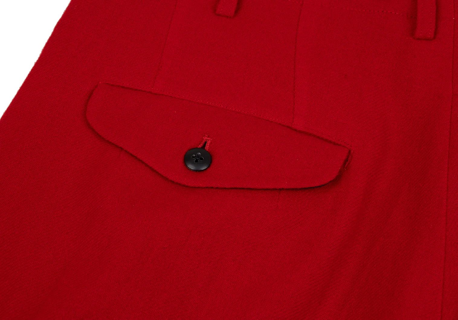 Yohji Yamamoto Yohji Yamamoto Wool Suspender Button Pants Red M Size US 34 / EU 50 - 11 Thumbnail