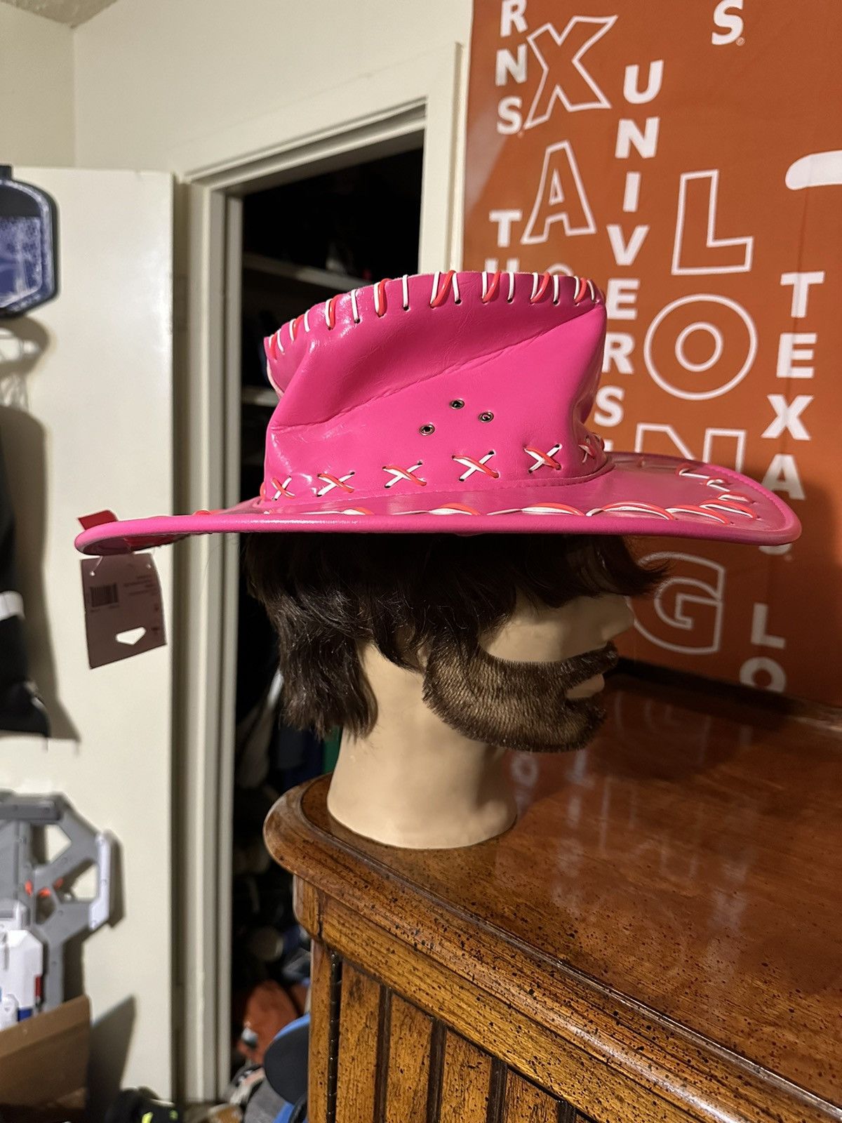 New Era × Vintage Vintage Pink Cowboy light up hat 00s Size ONE SIZE - 3 Thumbnail