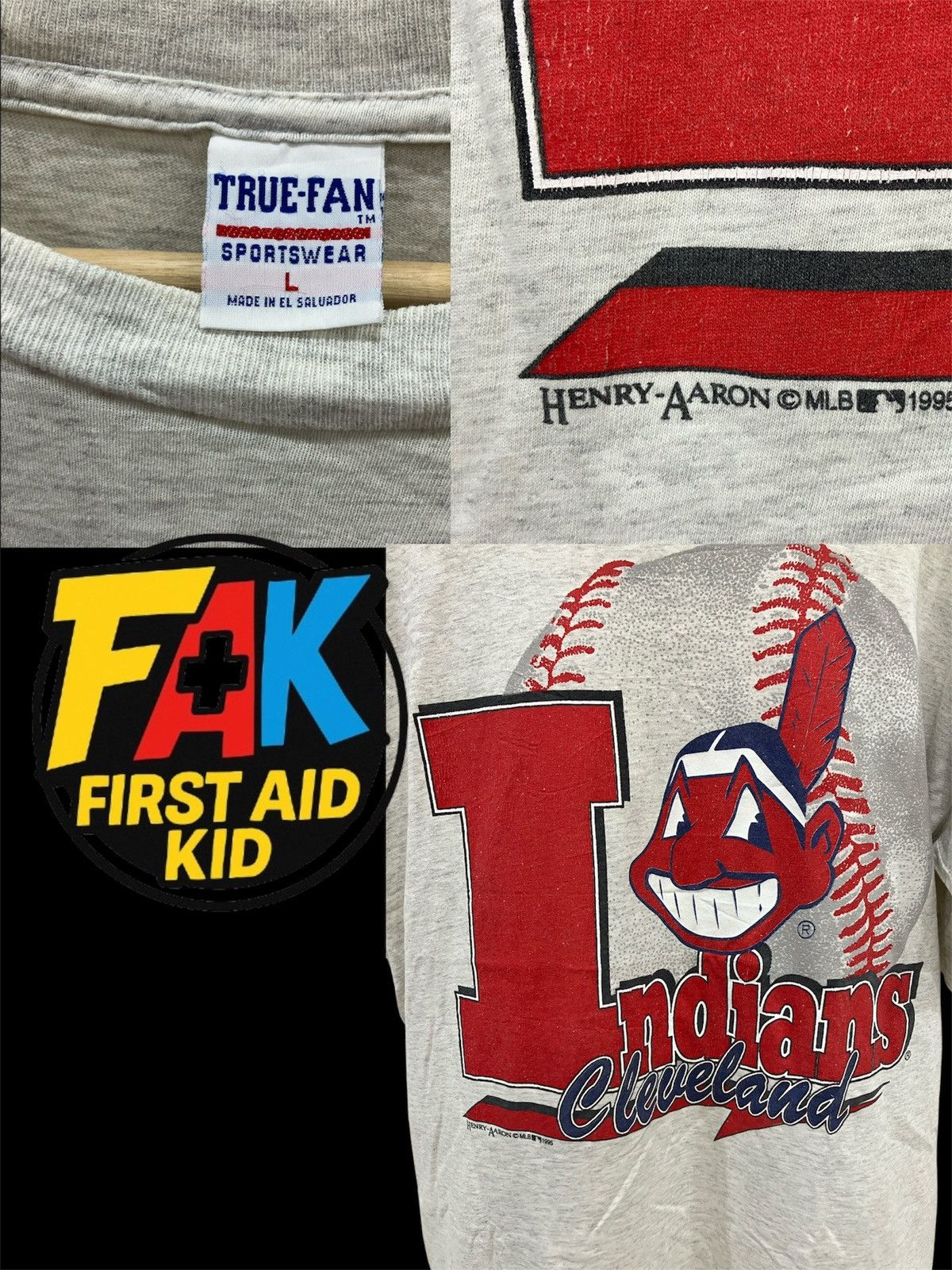 Other MLB Indians Cleveland 1995 Size US L / EU 52-54 / 3 - 2 Thumbnail