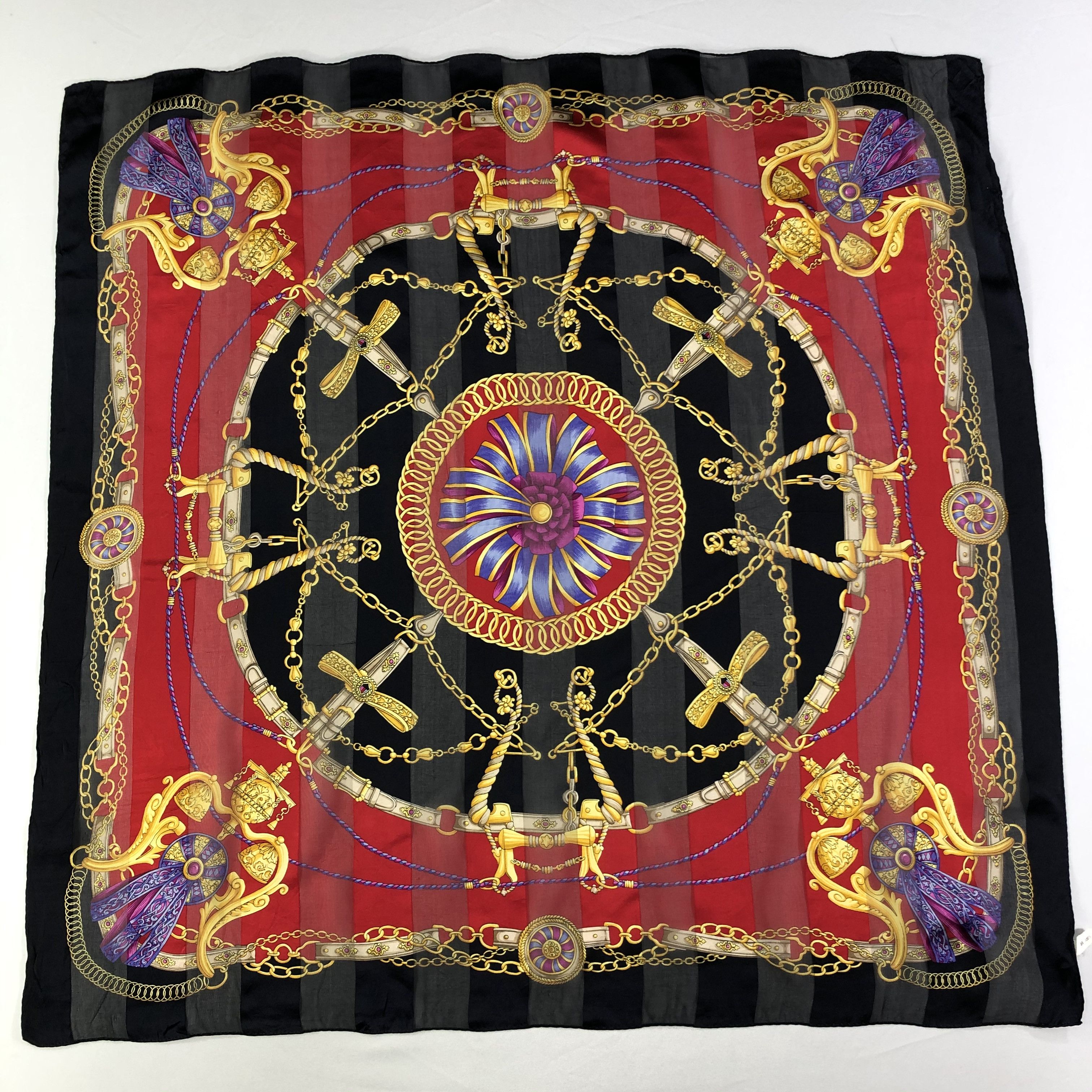 Vintage Vintage Lancel Silk Scarf Size ONE SIZE - 2 Thumbnail