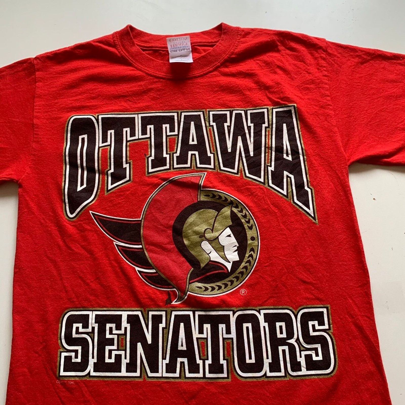 Gildan Vintage Y2K Ottawa Senators NHL Hockey Graphic T Shirt Small Size US S / EU 44-46 / 1 - 2 Thumbnail